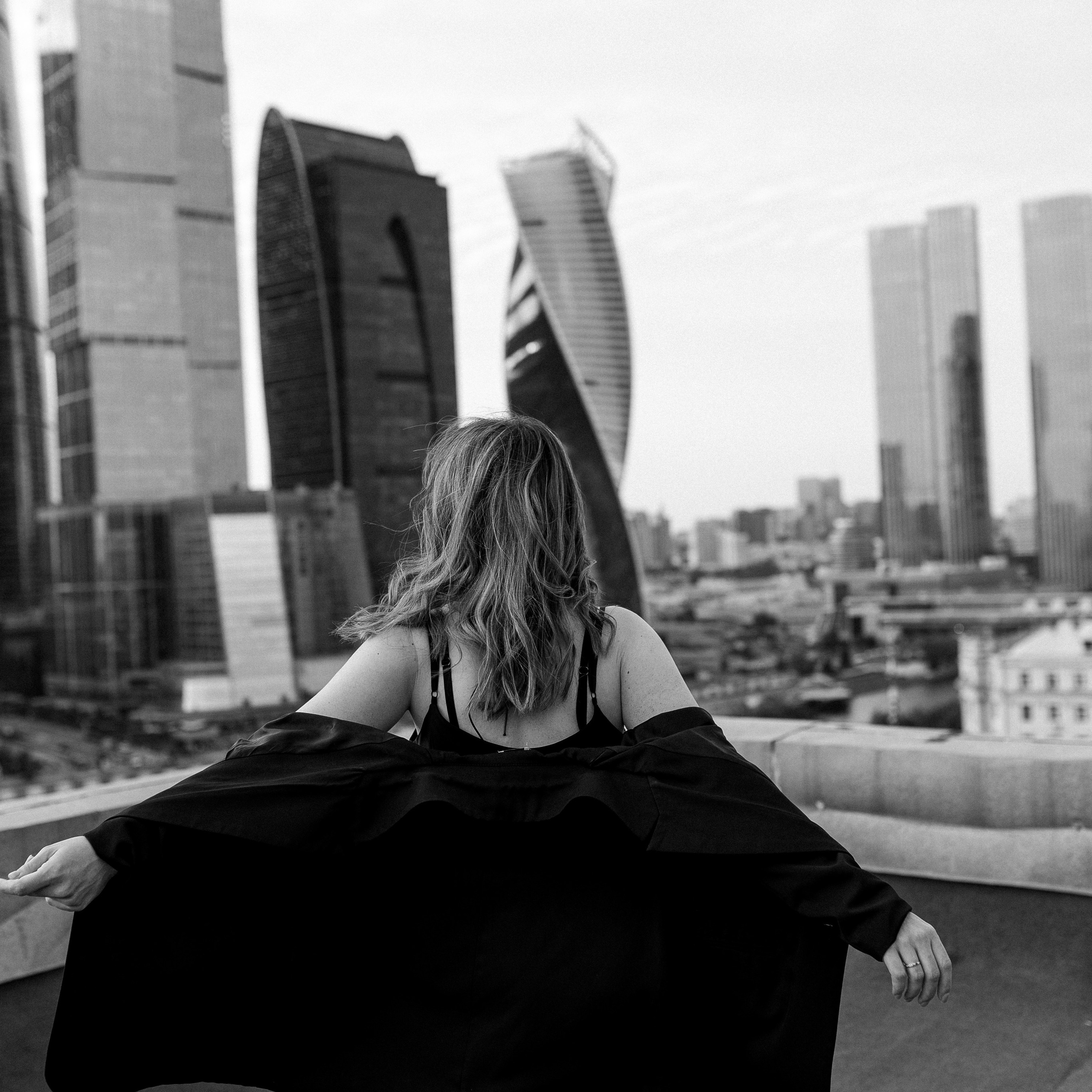 Женя. Съемка на крыше