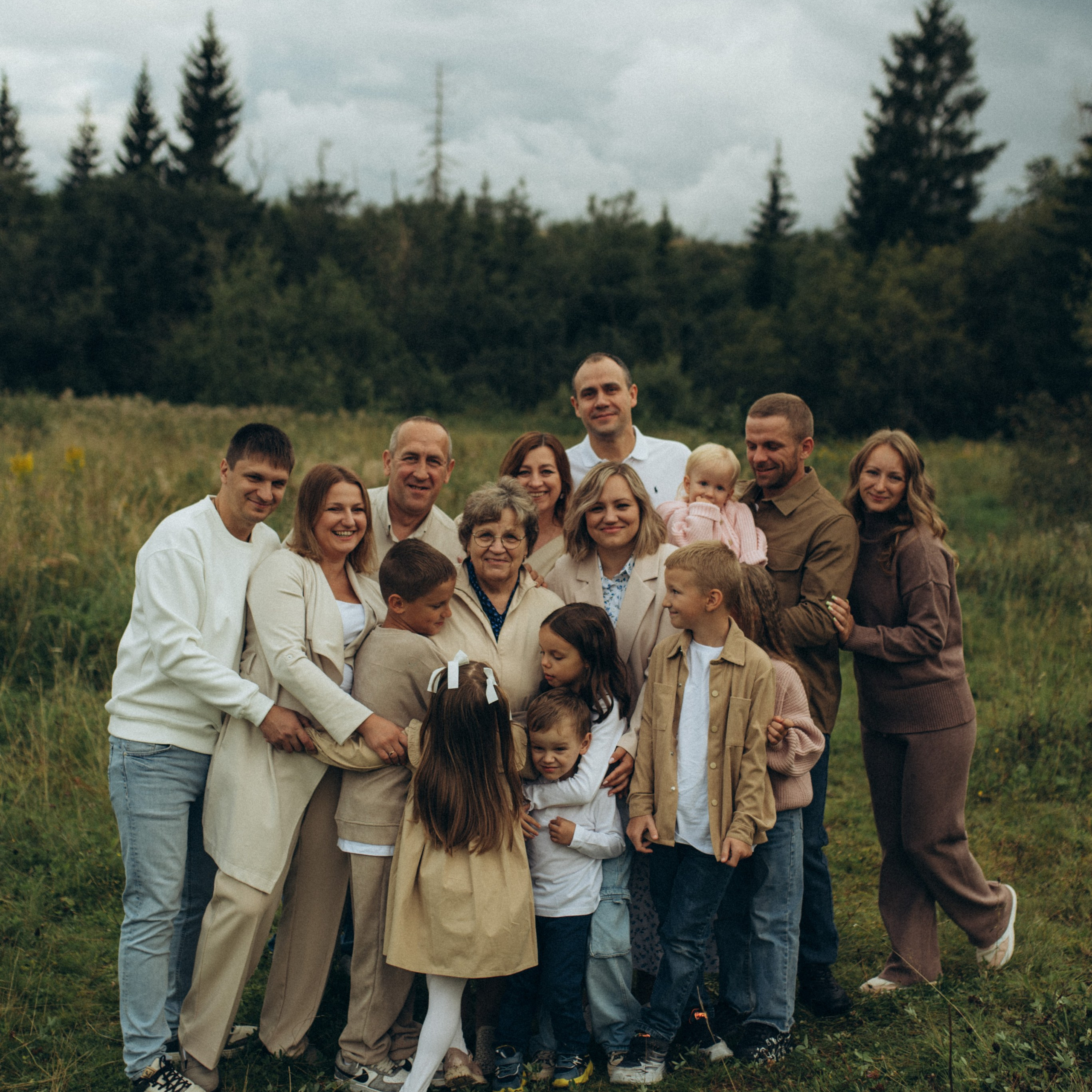 Большая семейная съемка