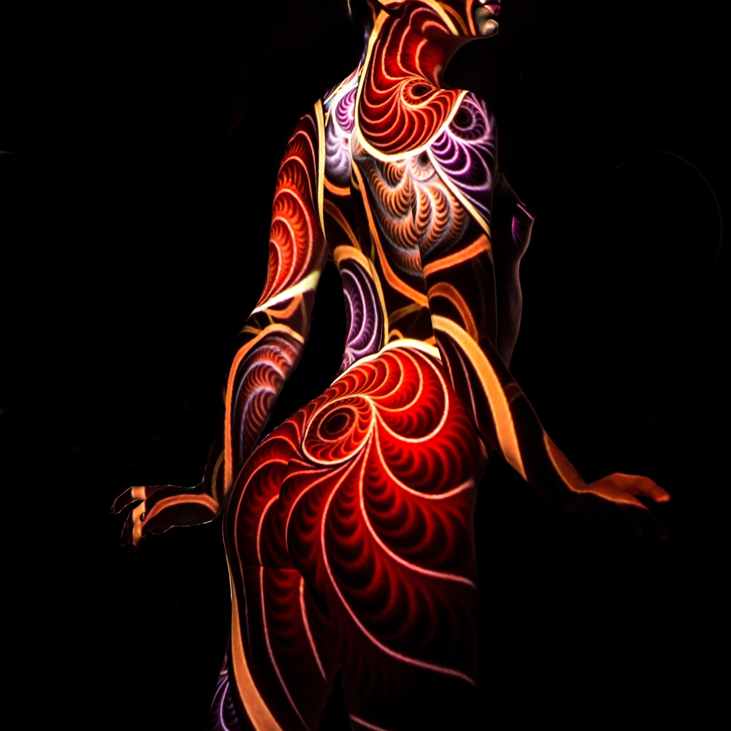 бодиарт фотосессия с проектором Гранкин Александр Санкт-Петербург  