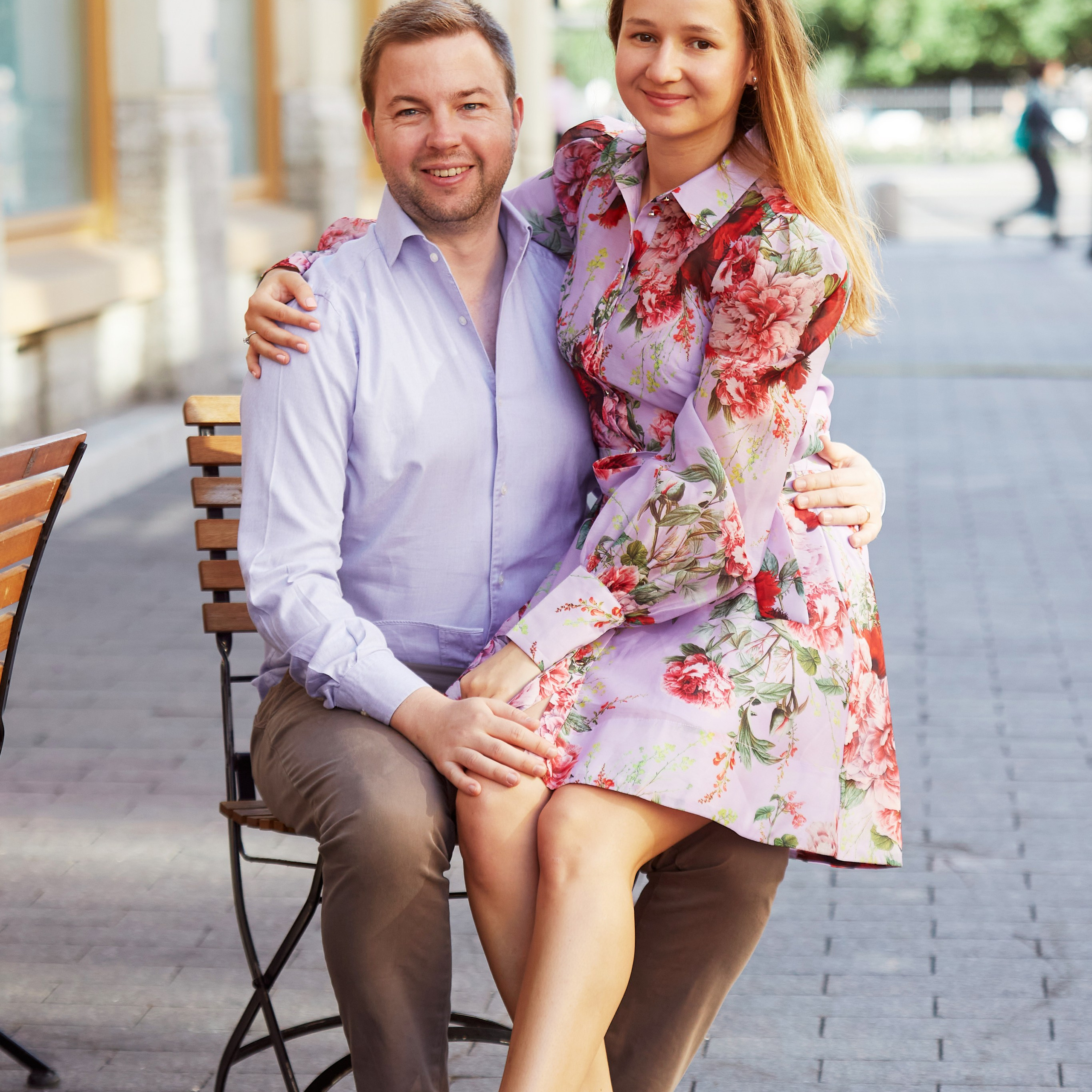 молодая пара в центре Петербурга  семейный  фотограф Гранкин Александр 
