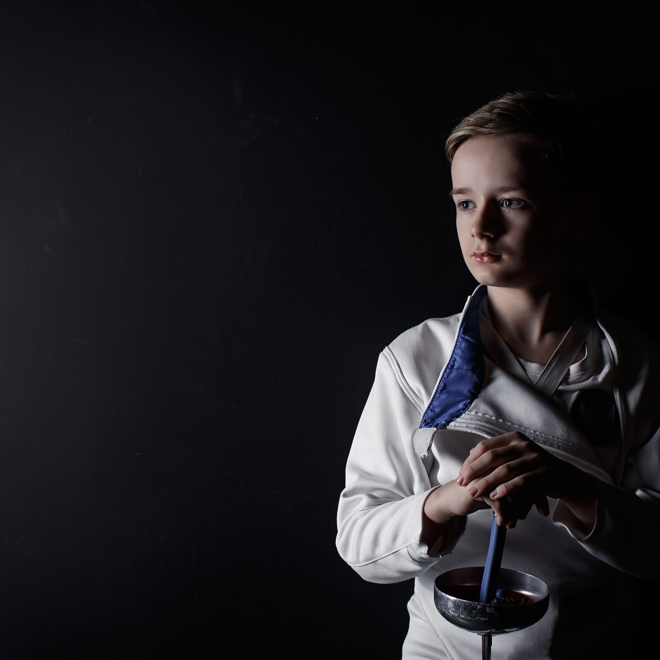 студийный портрет молодого спортсмена  детский фотограф Гранкин Александр Санкт-Петербург 