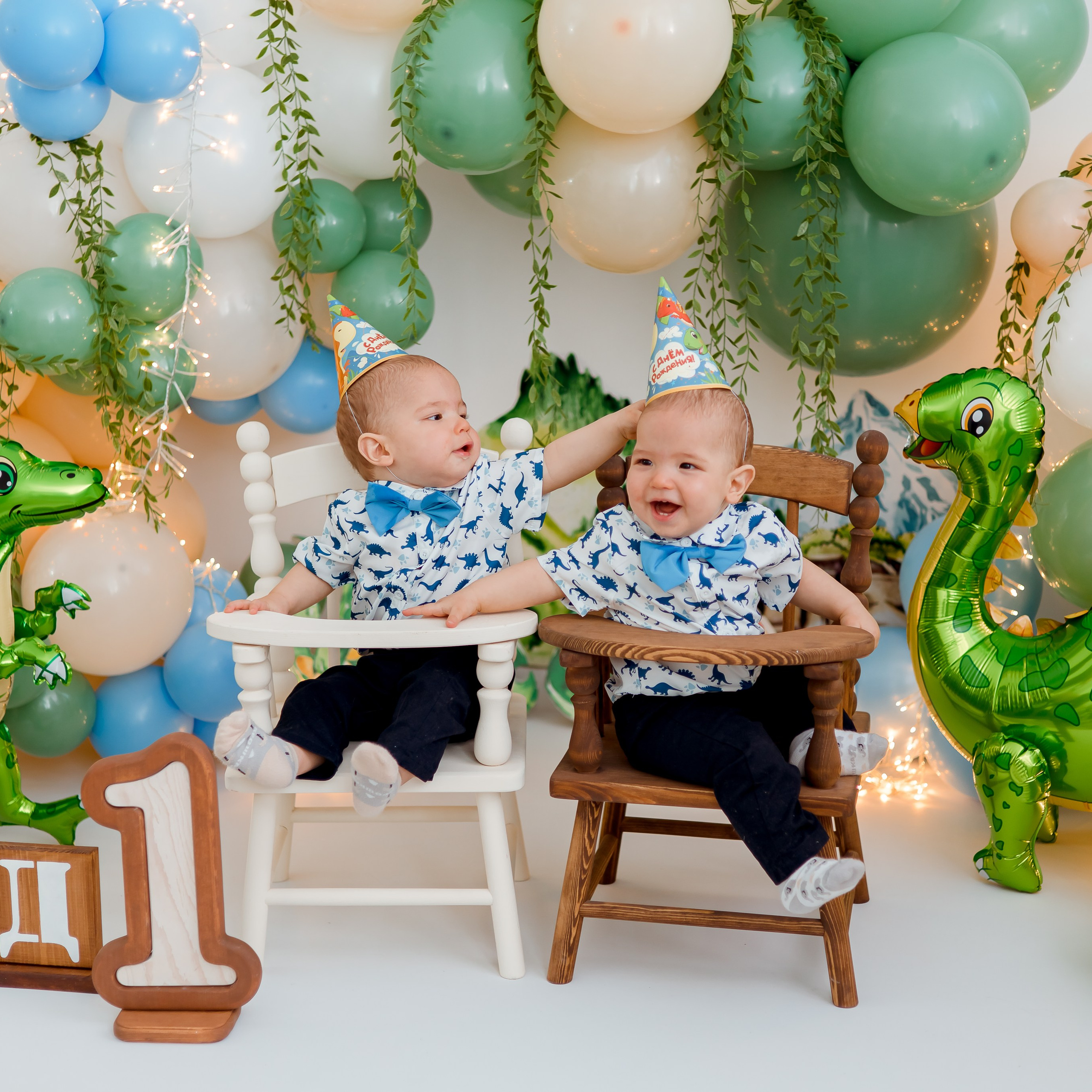 Федя и Лёва, 1 годик