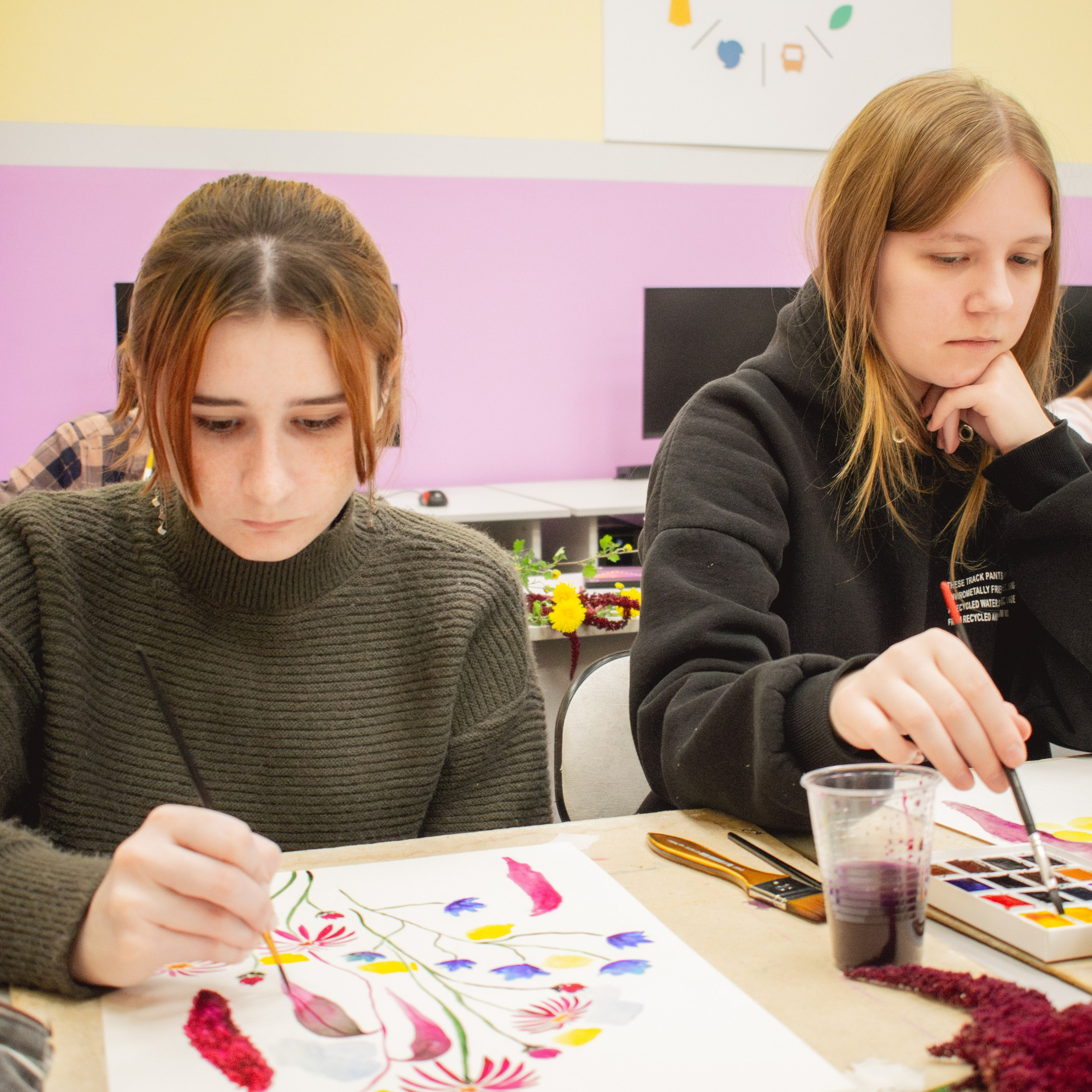 Занятие по рисованию в колледже «ТПЭК». Репортажный фотограф Даниил Чеснов | Тверь