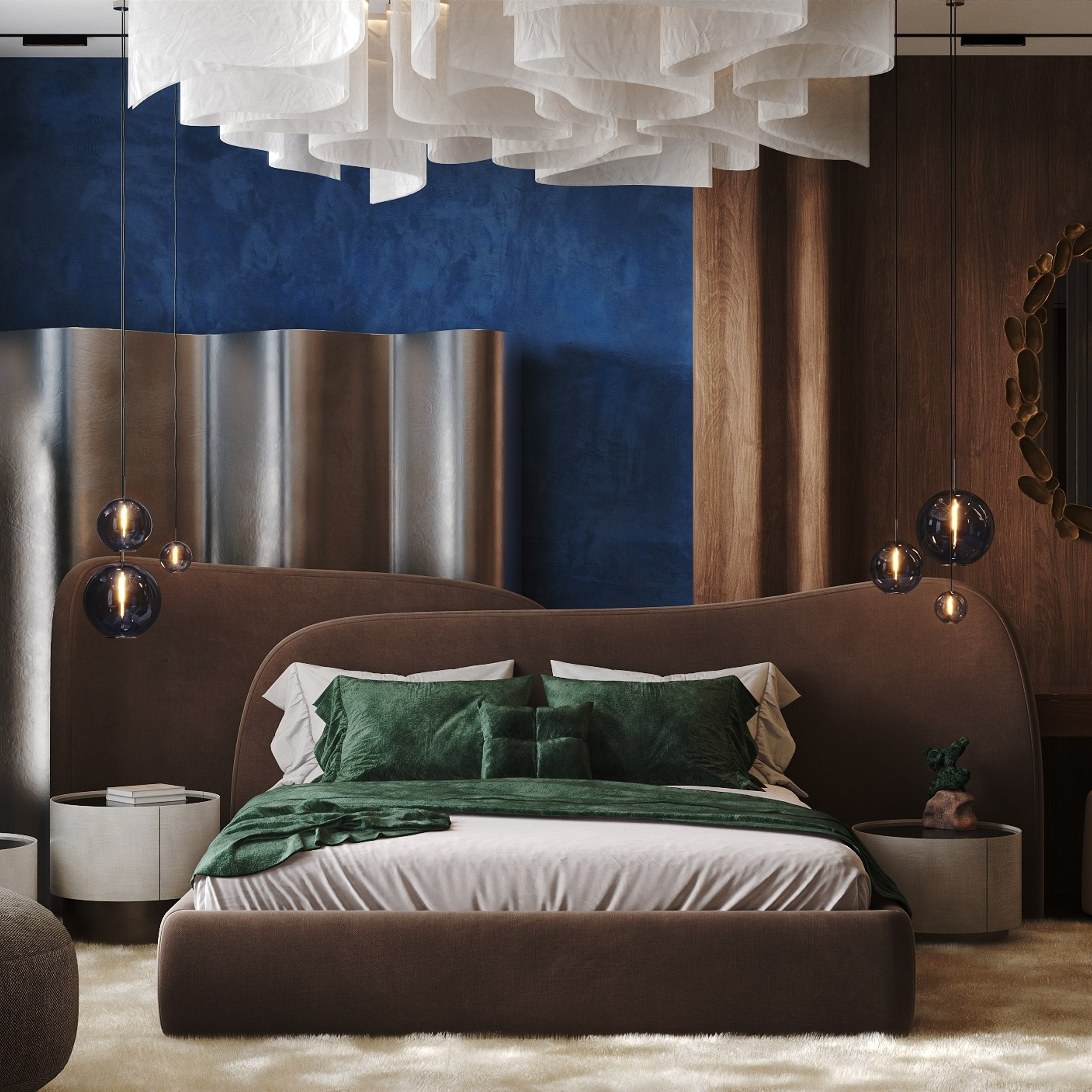 Deep Azure & Emerald Harmony