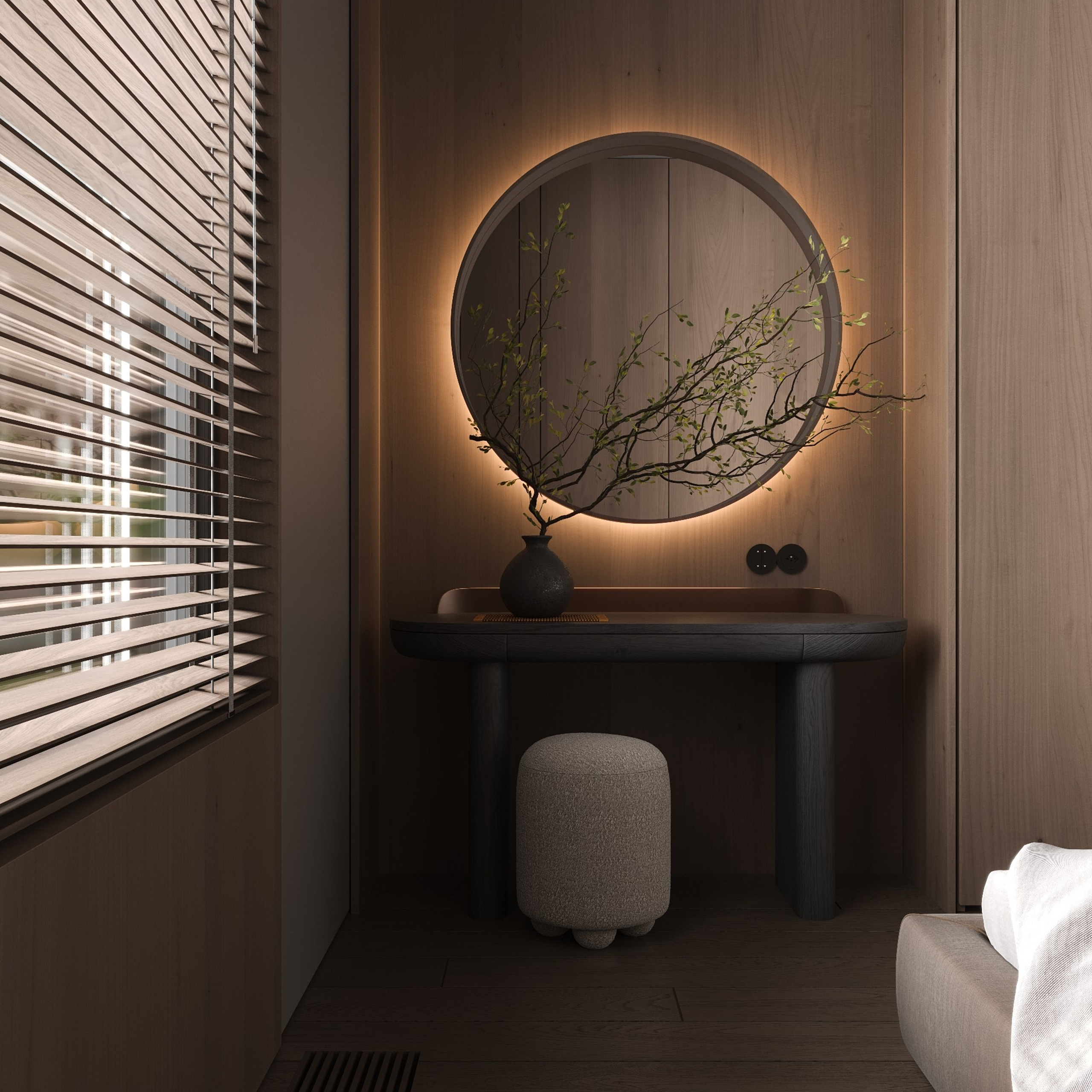 Bronze Glow & Walnut Textures