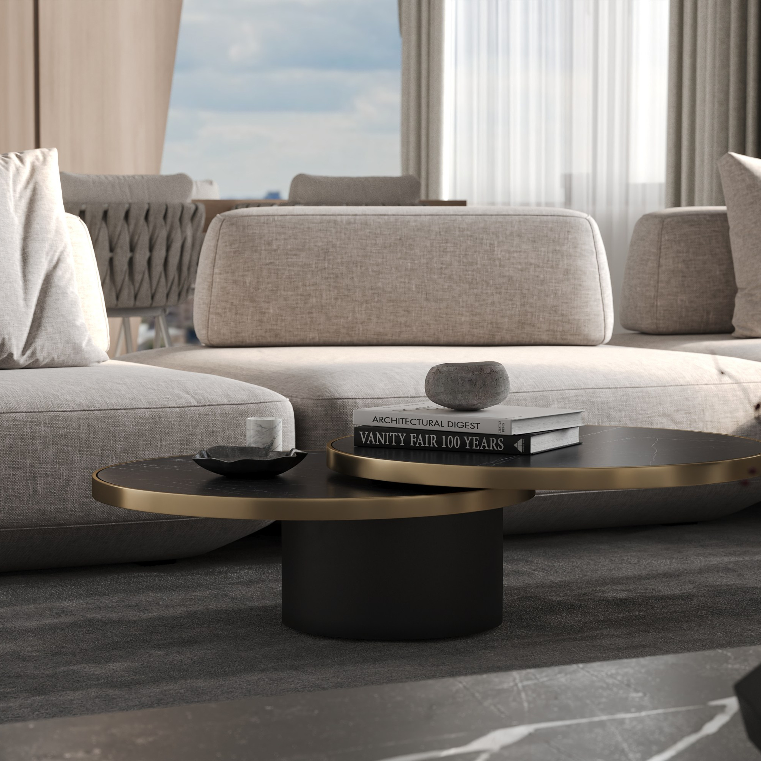 Marble Monolith & Soft Oak