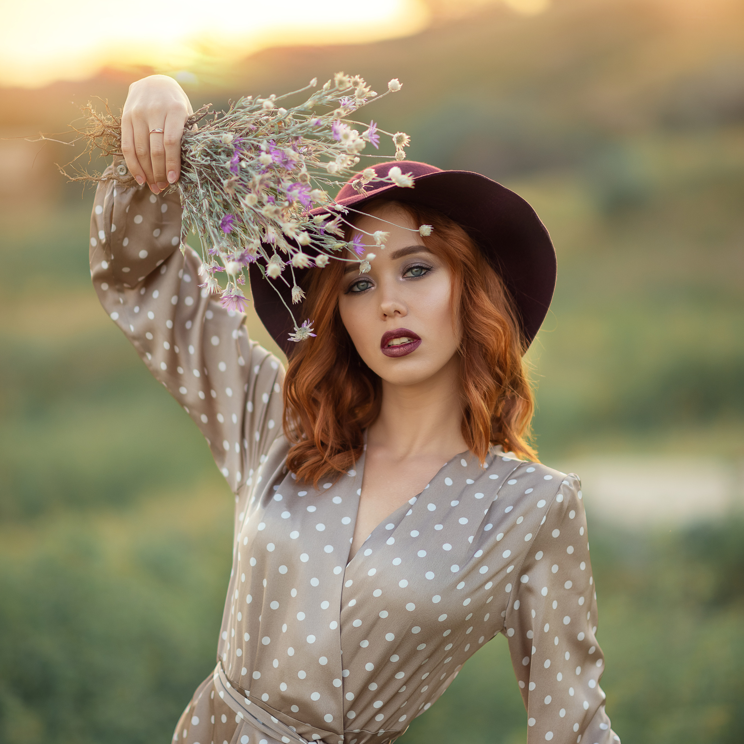 Творческая фотосессия на природа