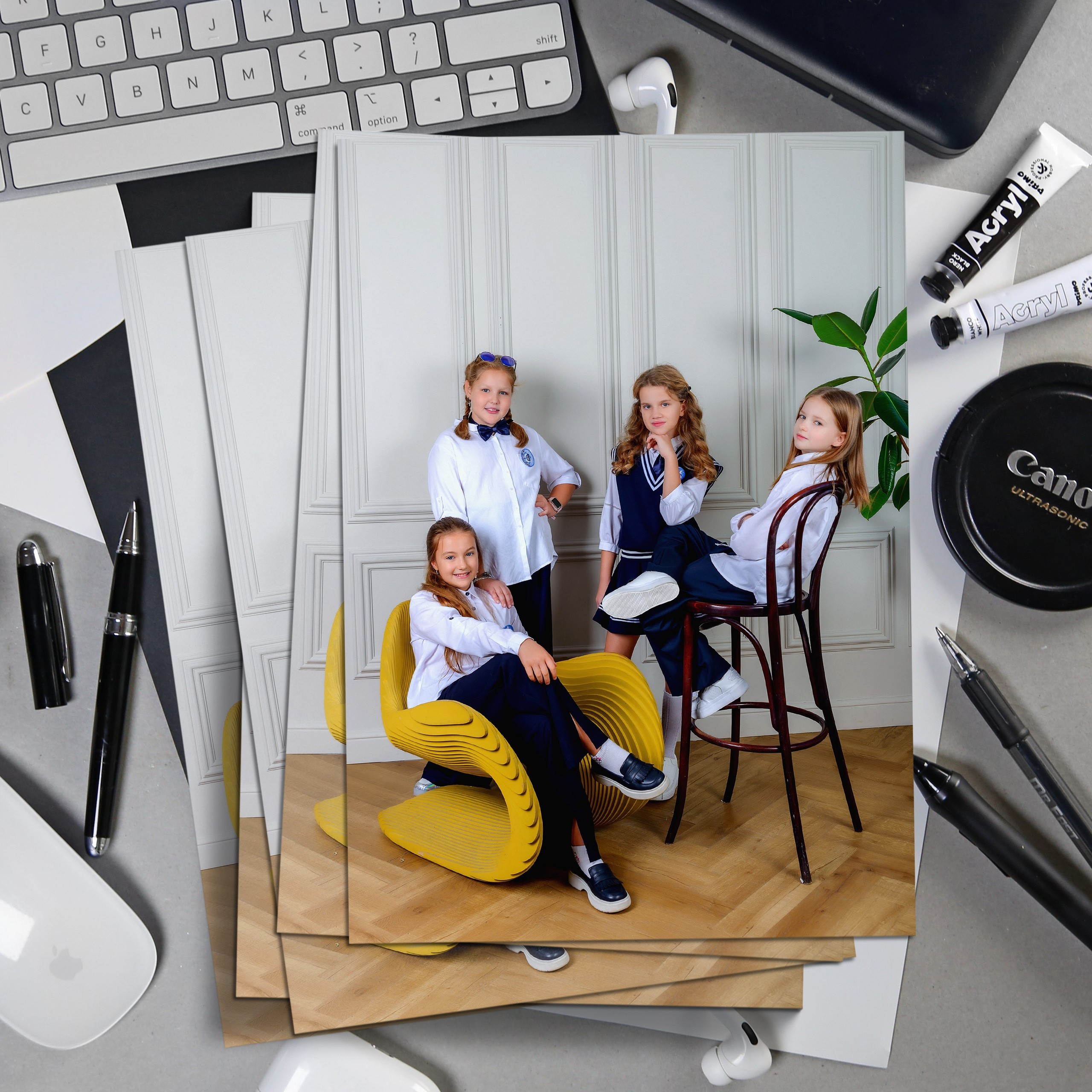 Школьная фотосъмека в студии