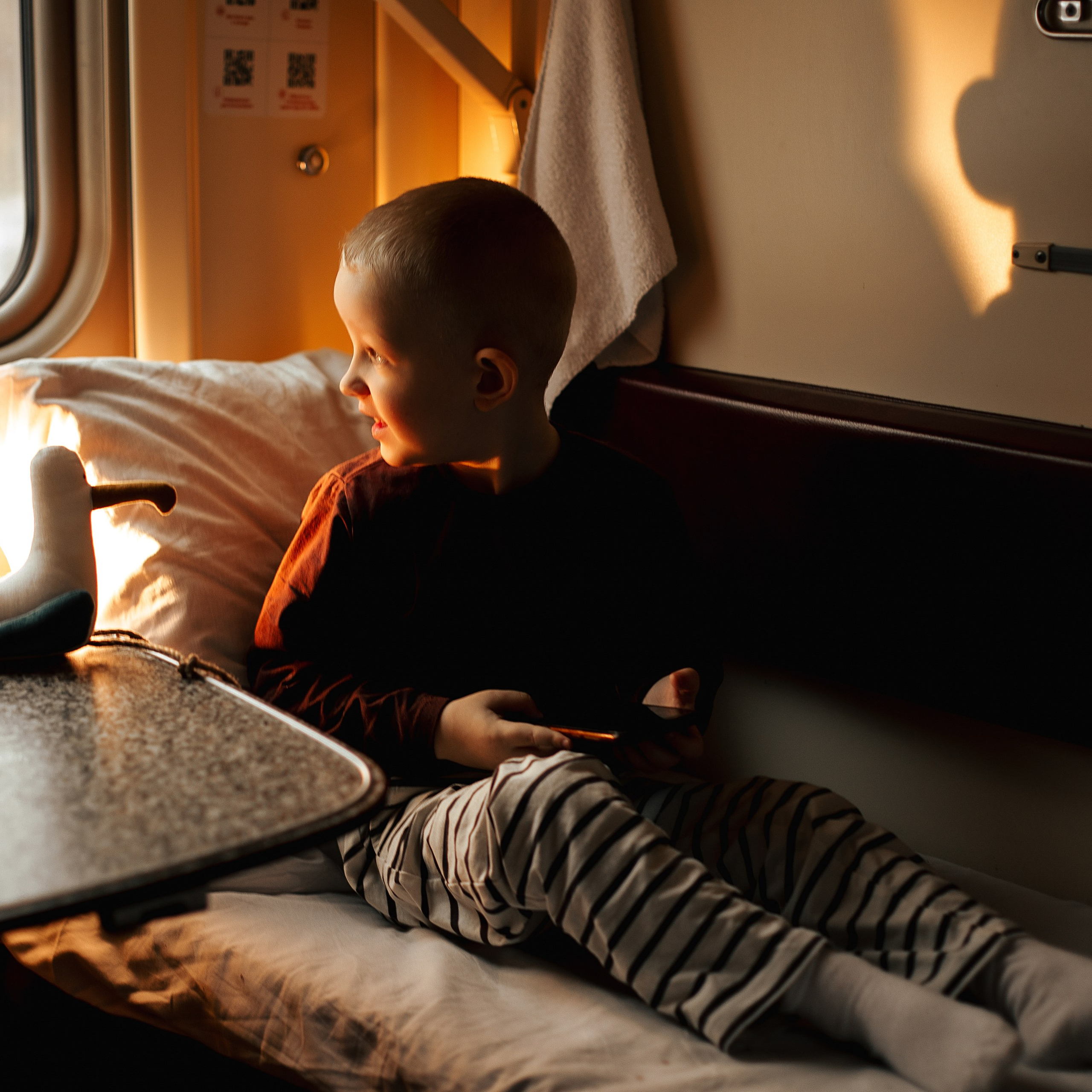 Фотосессия в поезде