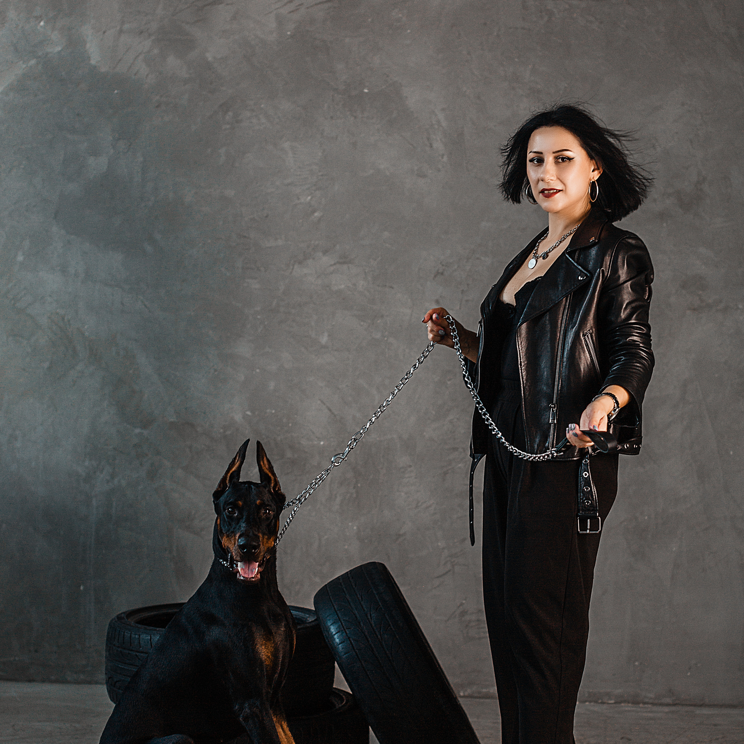 Юлия и Доберман