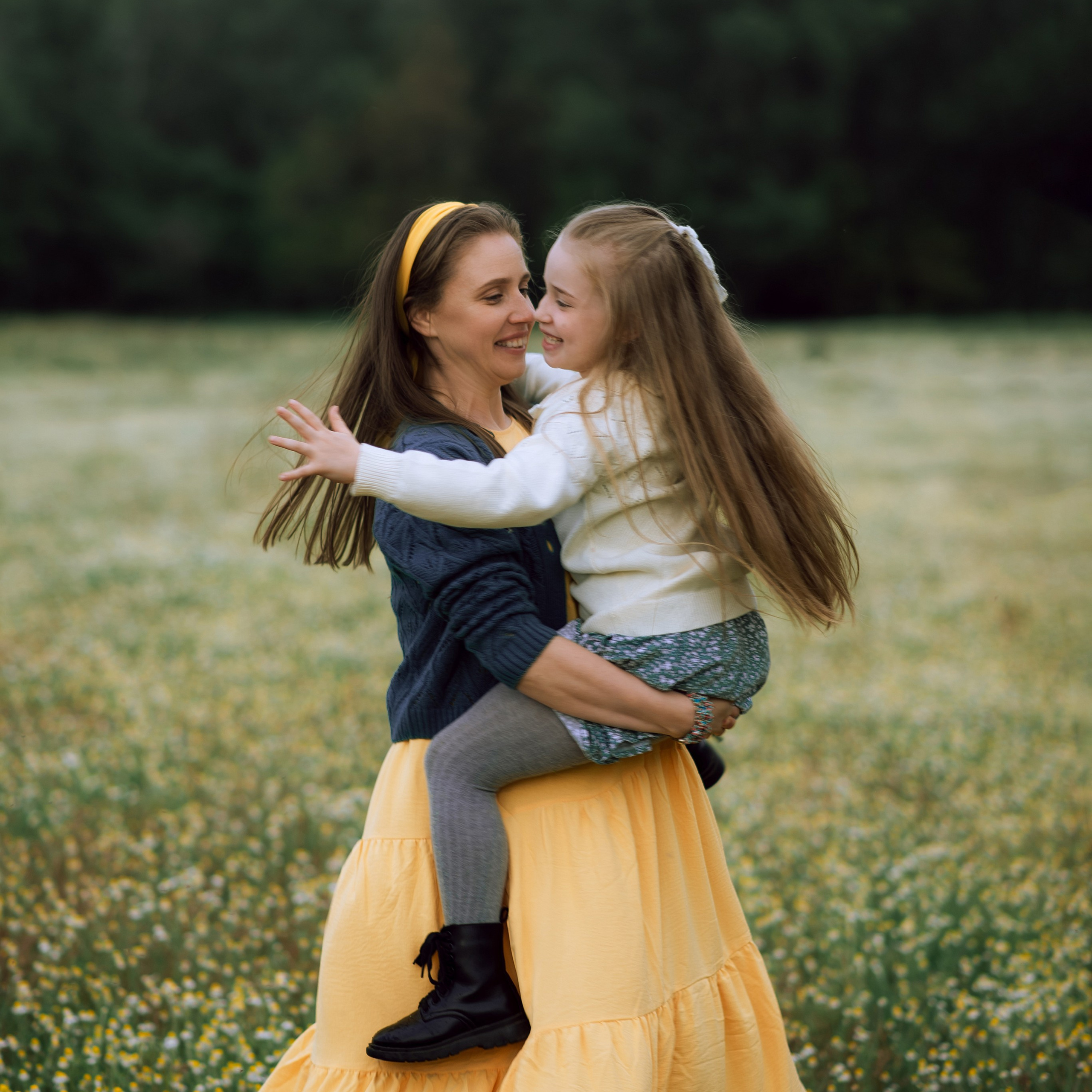 Ромашковое поле, полное любви