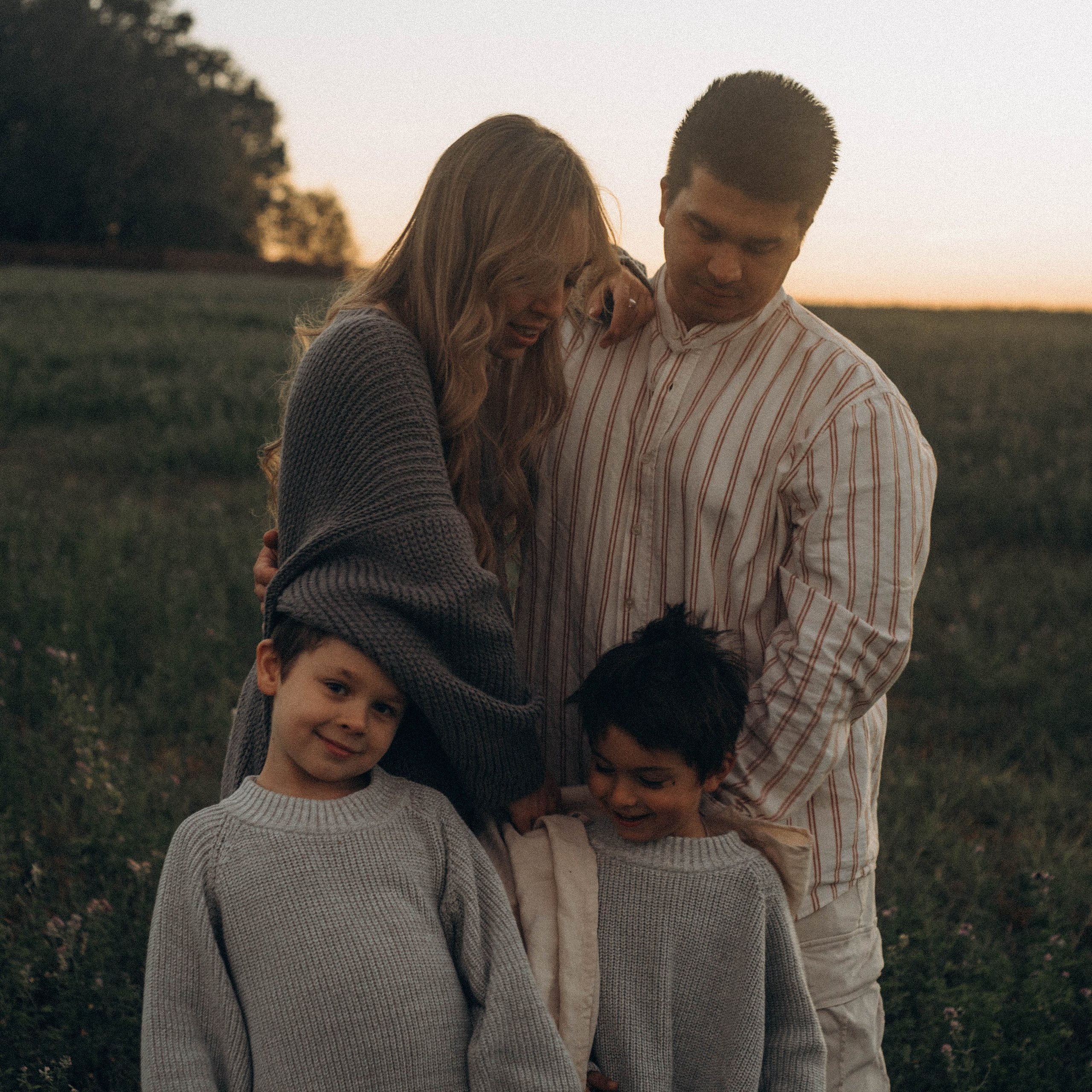 Оля, Саша, Демид, Елисей