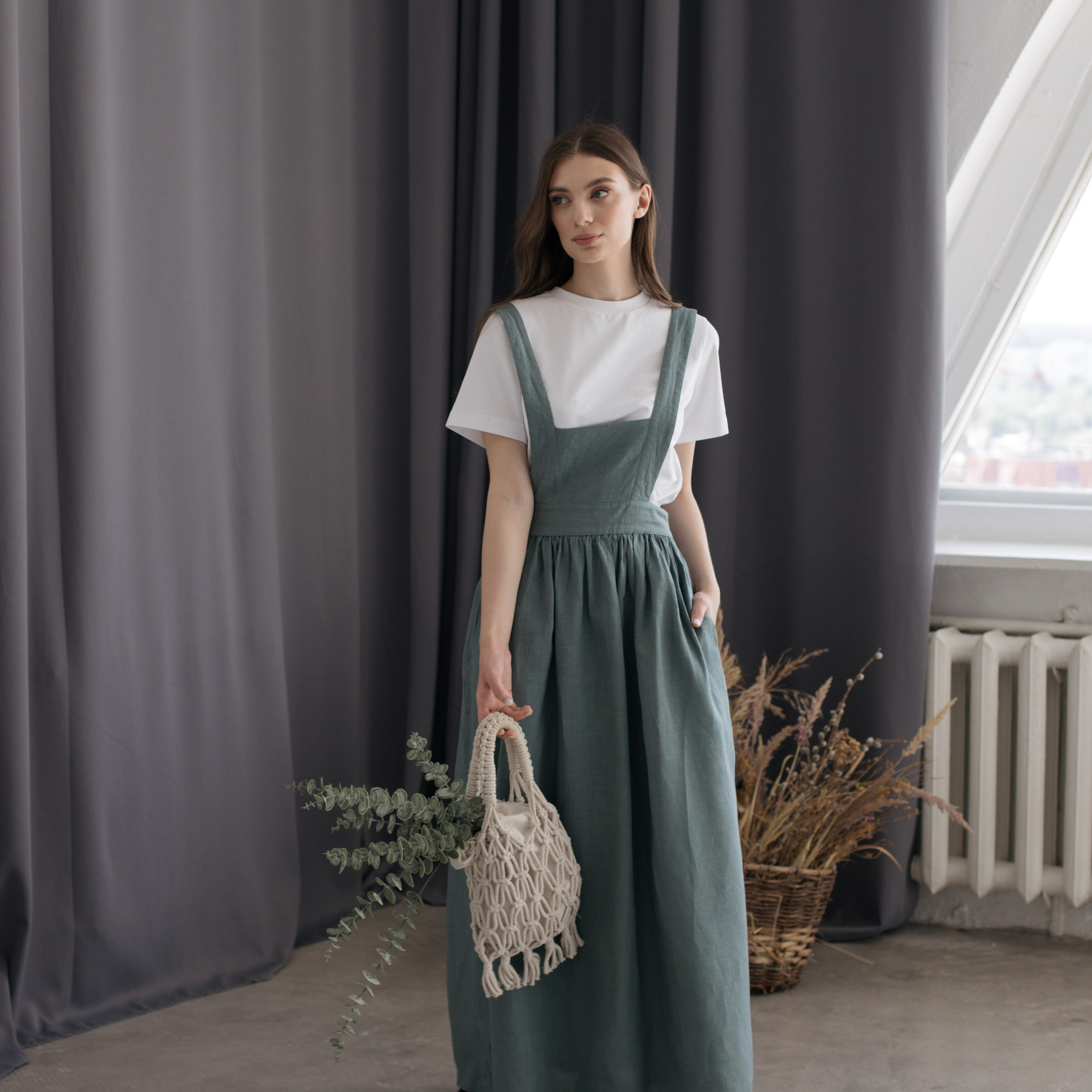 Сарафаны из крапивы. Фотосессии на маркетплейсы