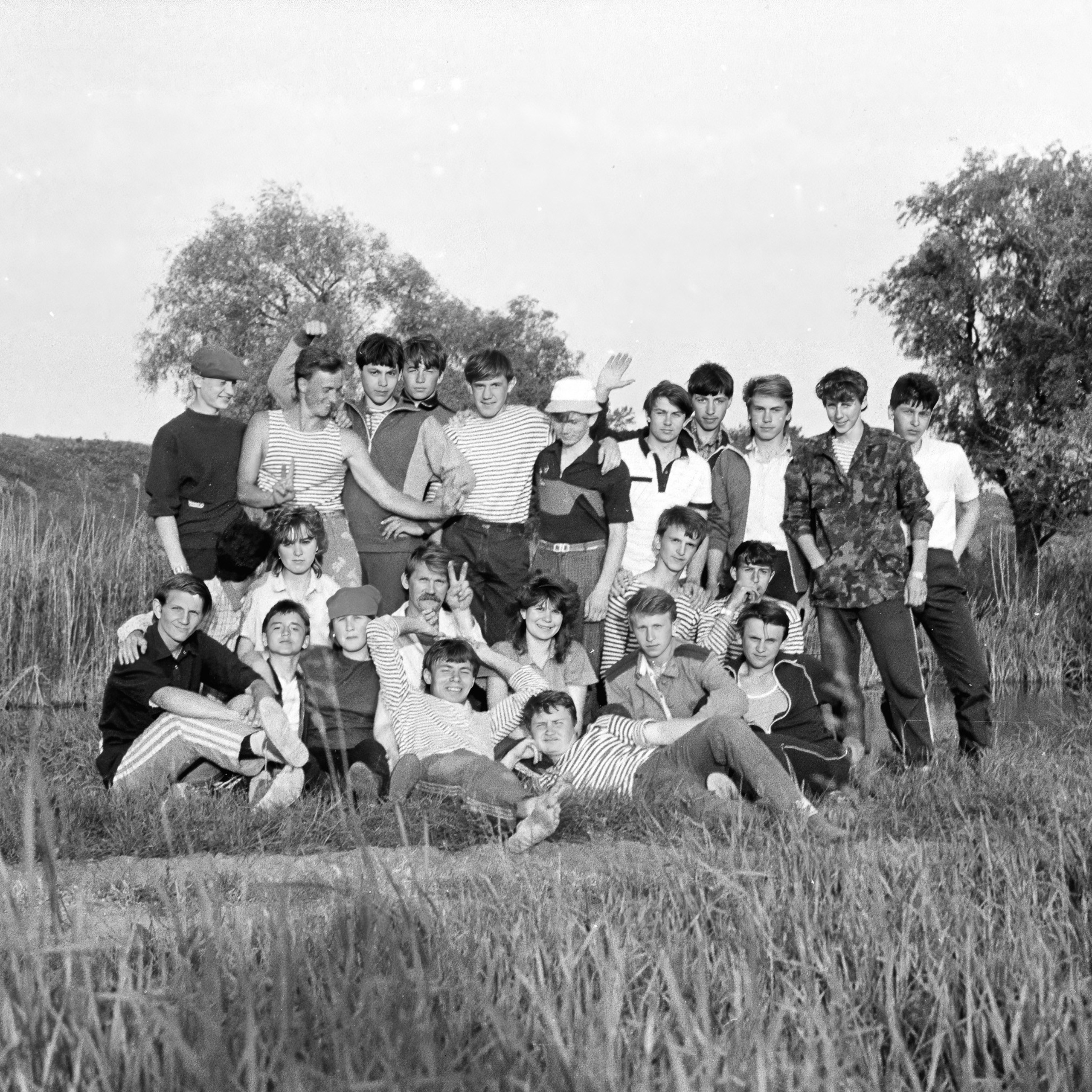 Парашютные сборы 1990 год съемка на ч/б пленку оцифровка 2024 год