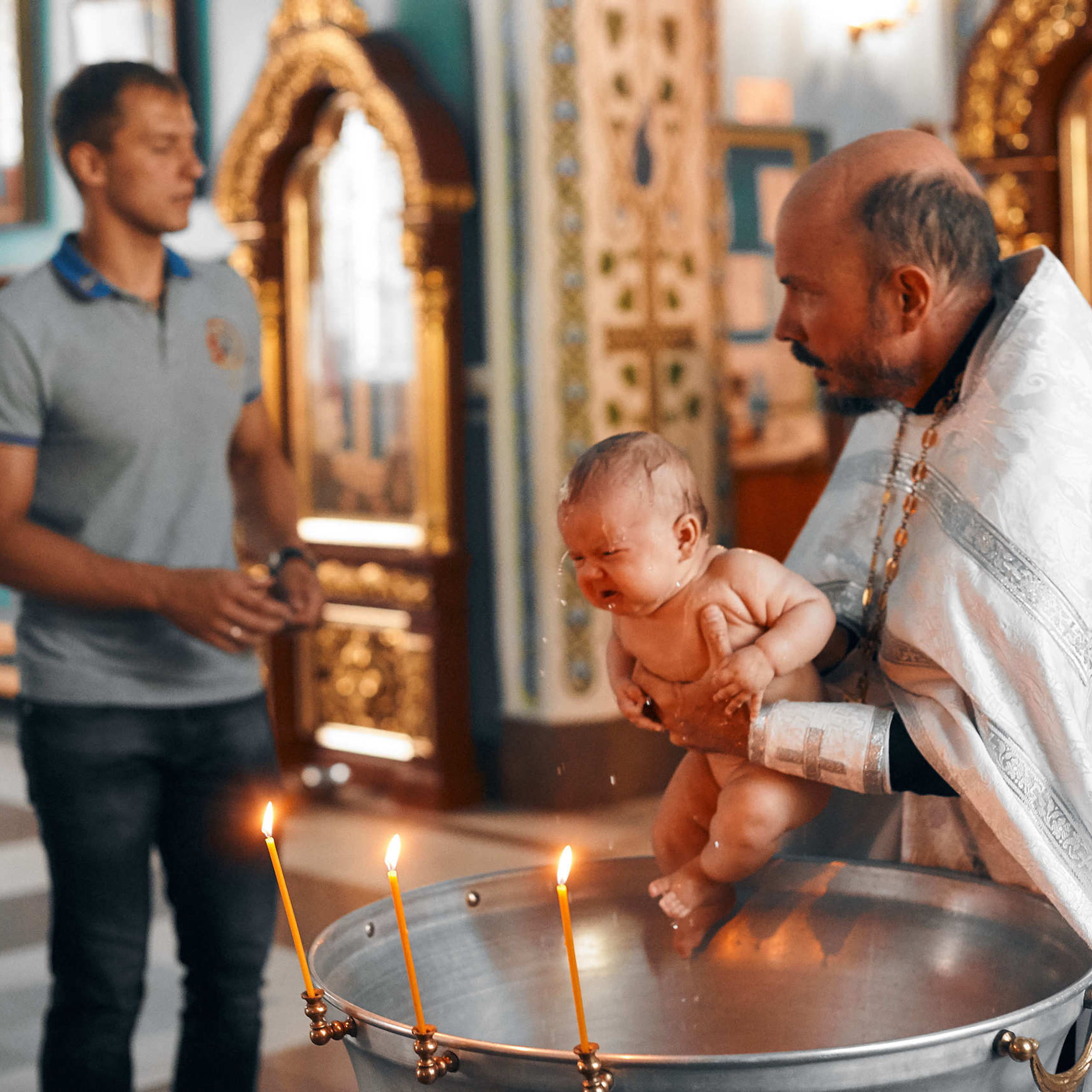 Фотосъёмка крещения малышки