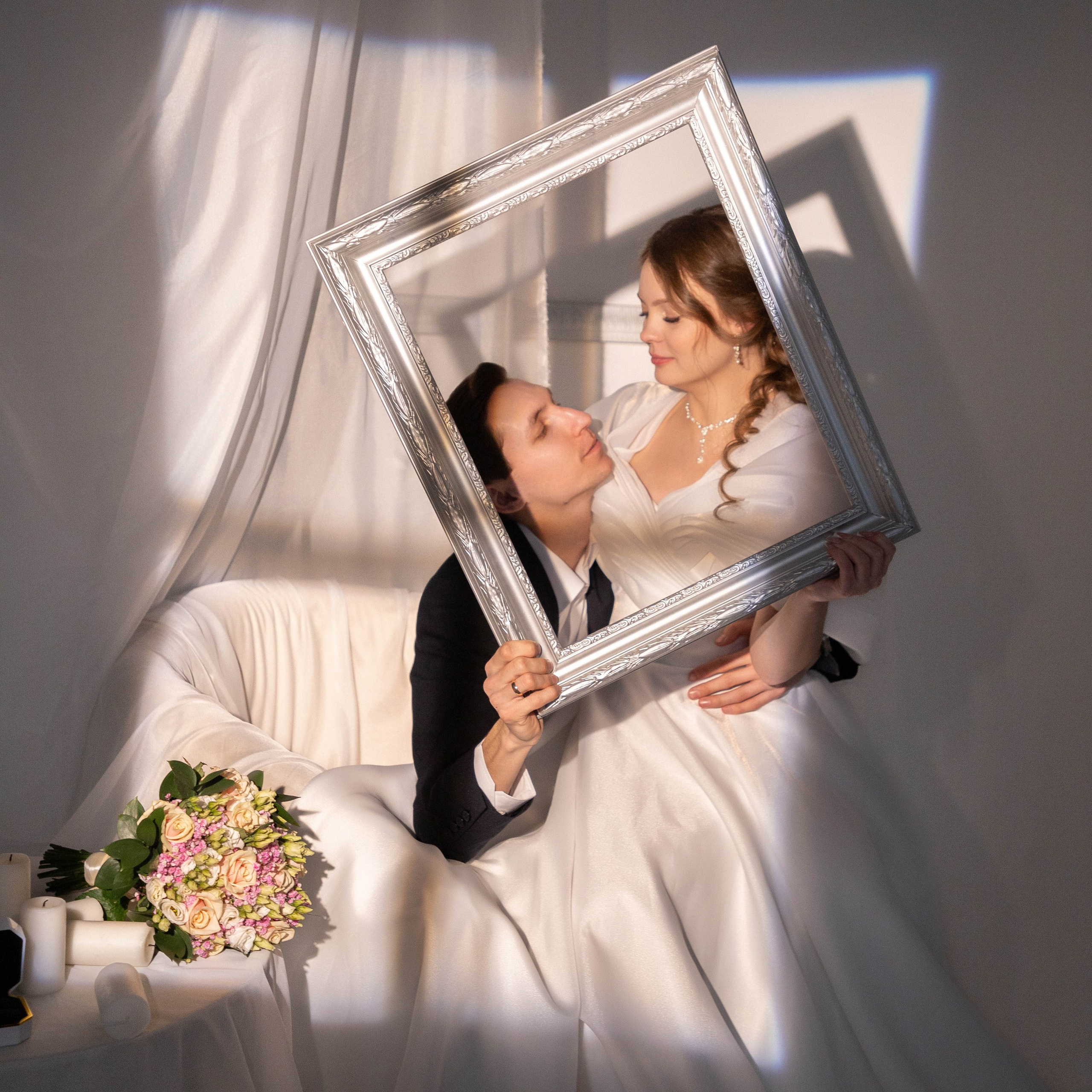 Свадебная фотосессия в&nbsp;студии