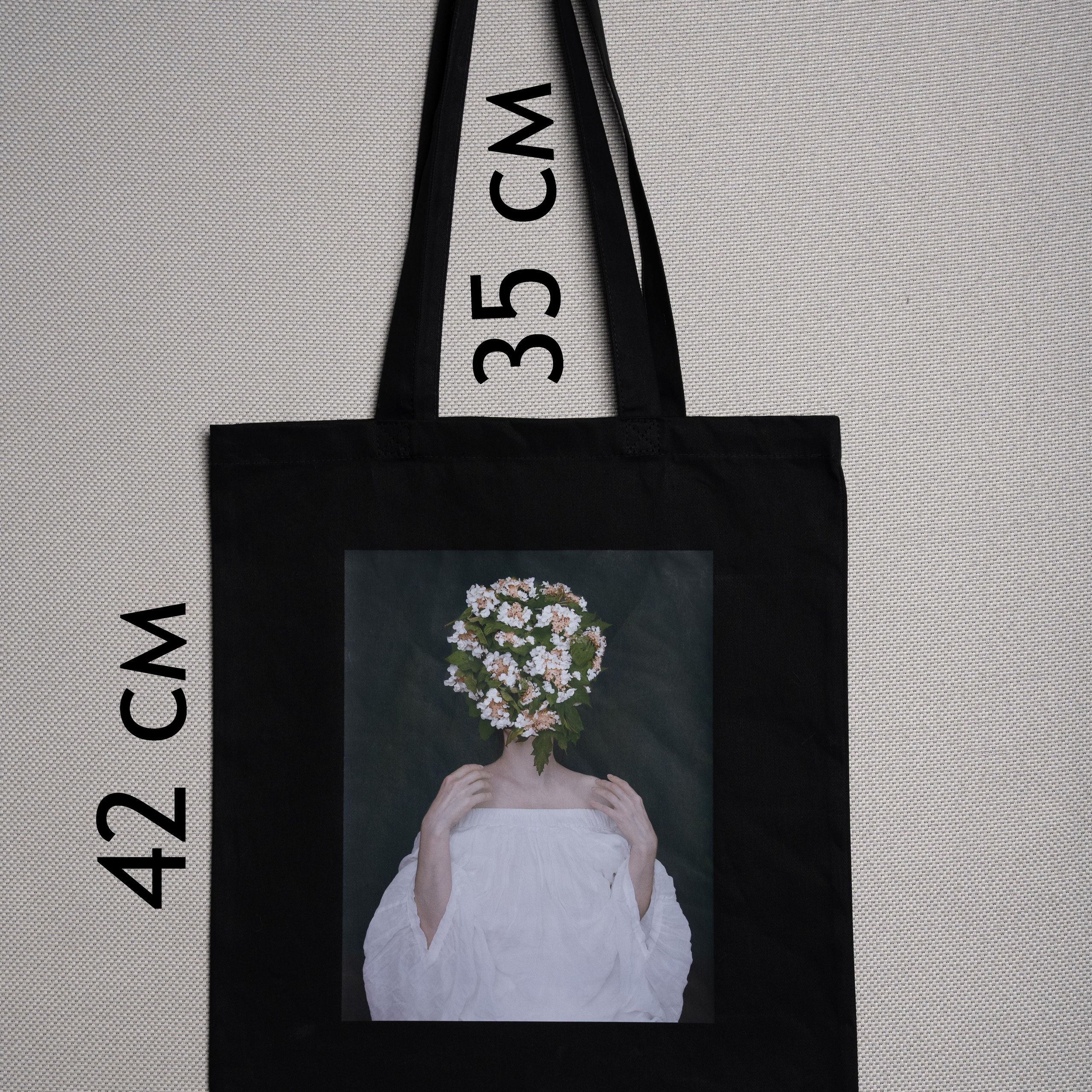 Шоппер «Цветочная женщина». Анна Новосельцева. Индивидуальные фотосессии в Москве и М.О