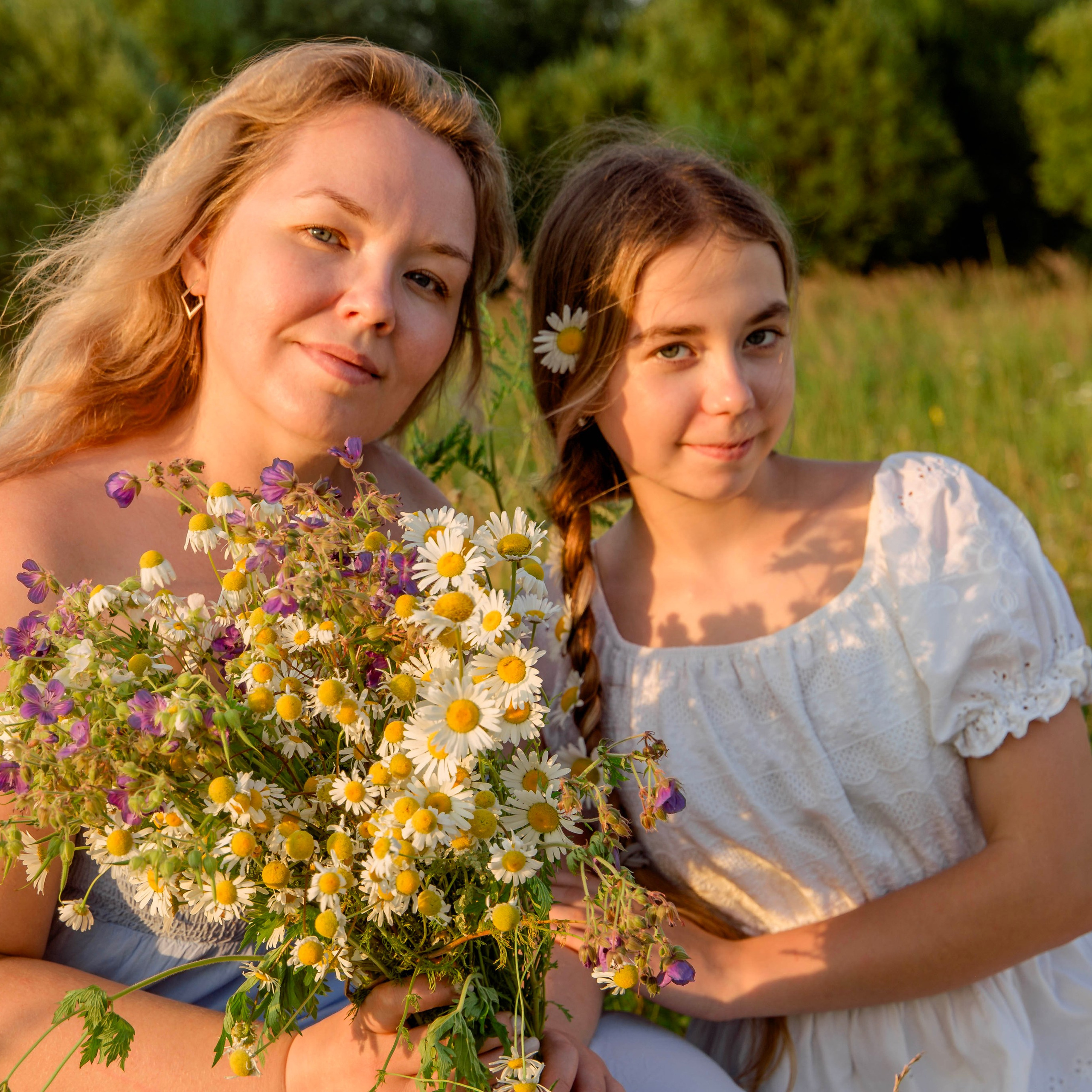 Семейная съёмка на природе для Виктории и Марии. Калужская область.