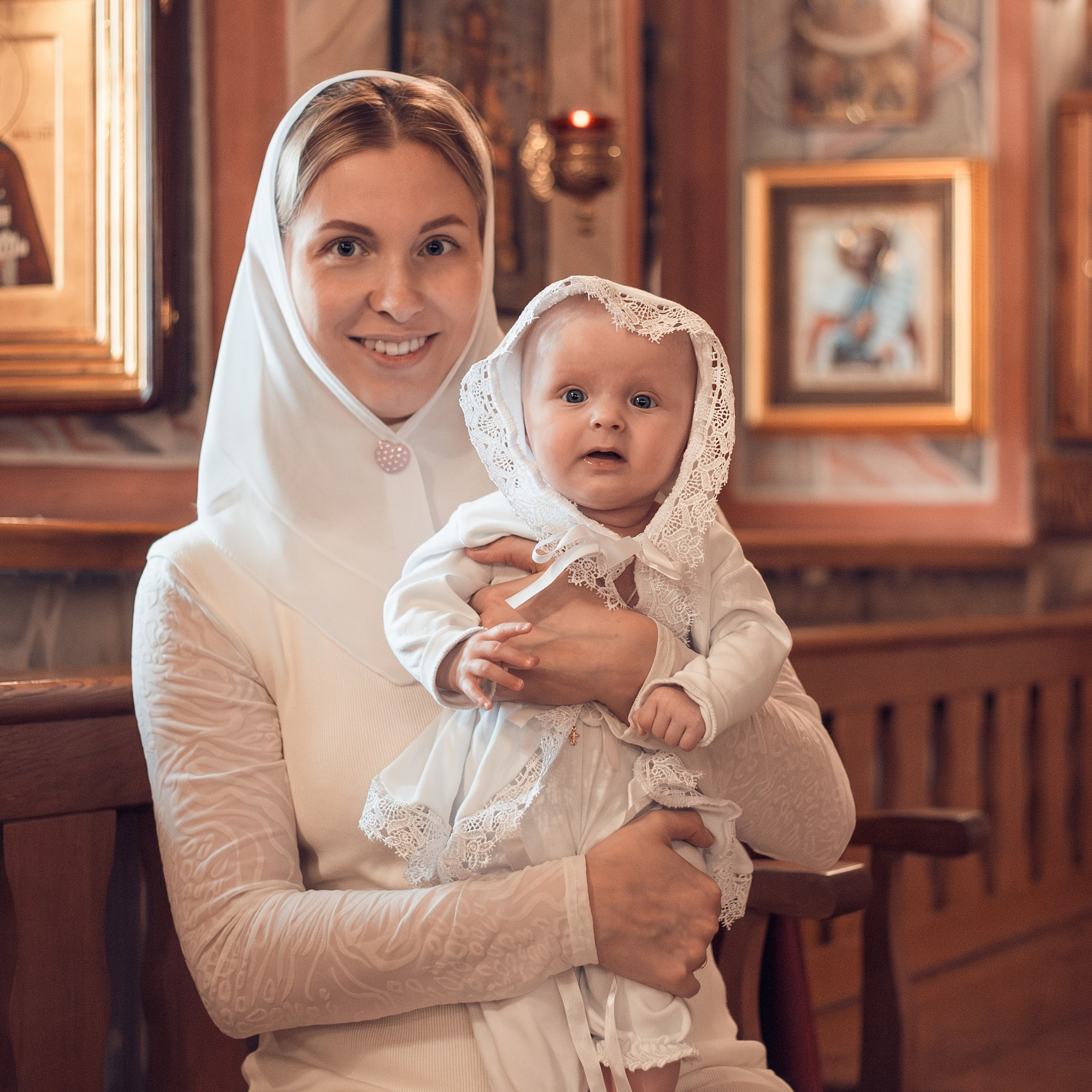Крещение Полины в Спасо-Преображенском Воротынском женском монастыре