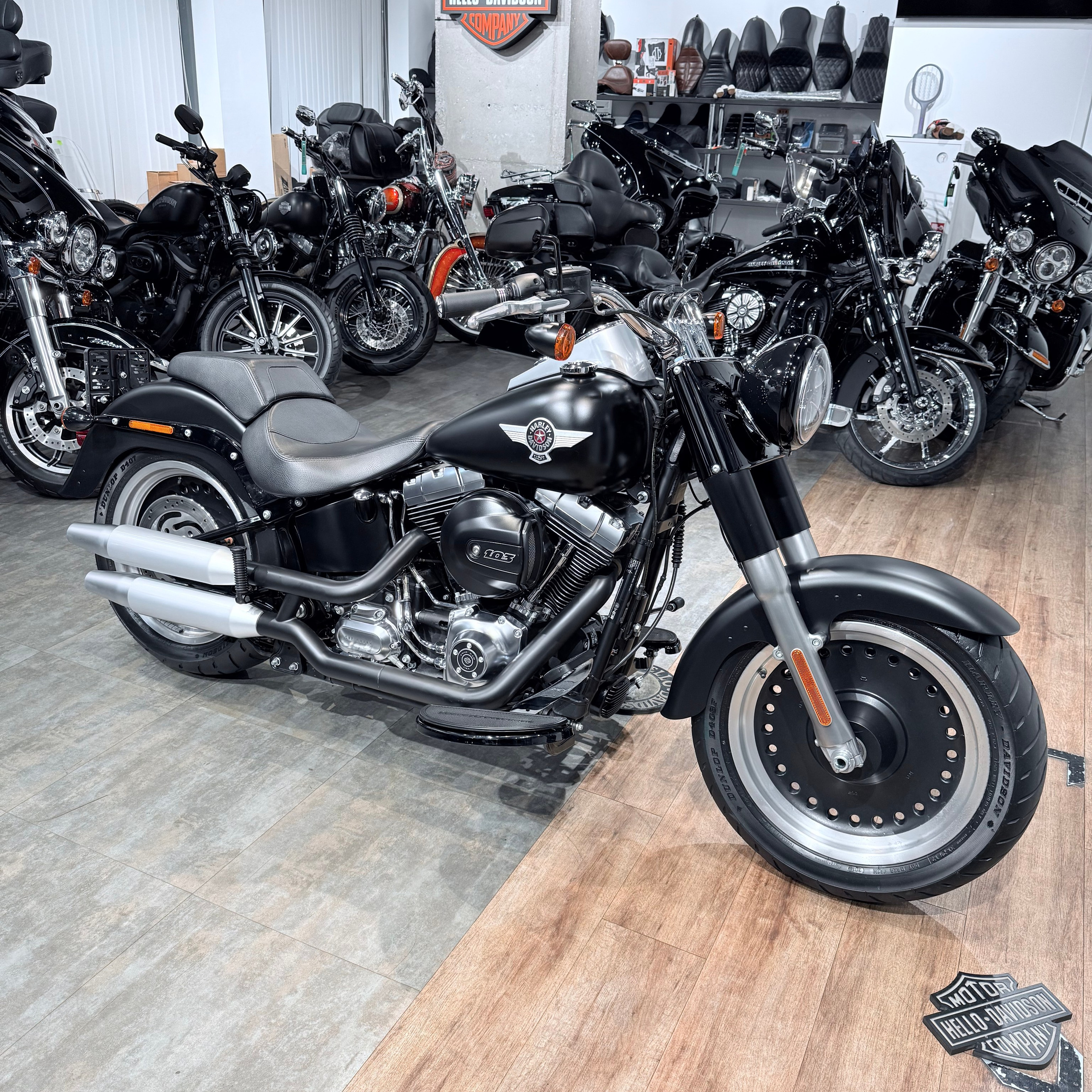 2017 Fat Boy 103 АВS Blаck Dеnim