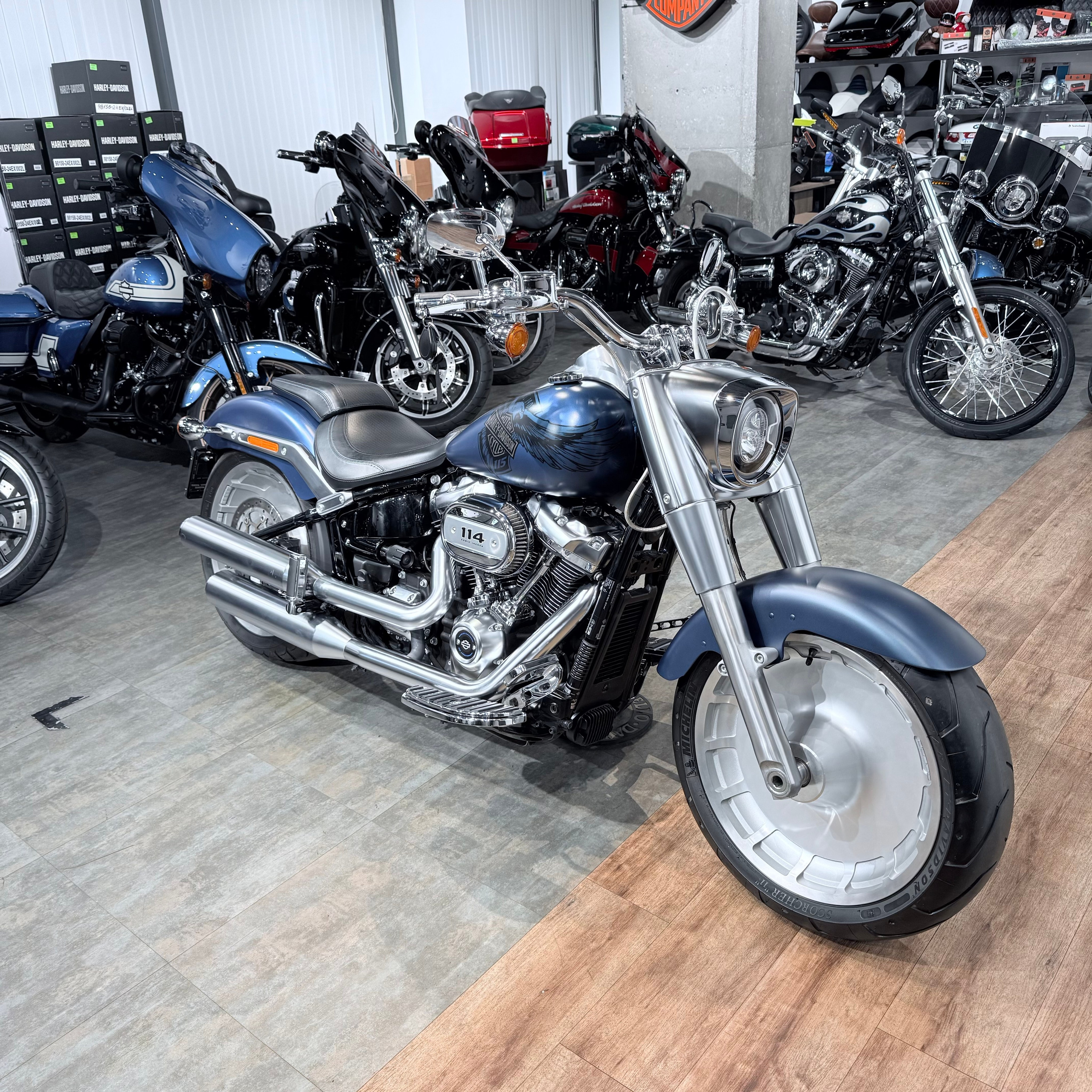 2018 Fat Boy 114 Bluе Dеnim 115 Yеars