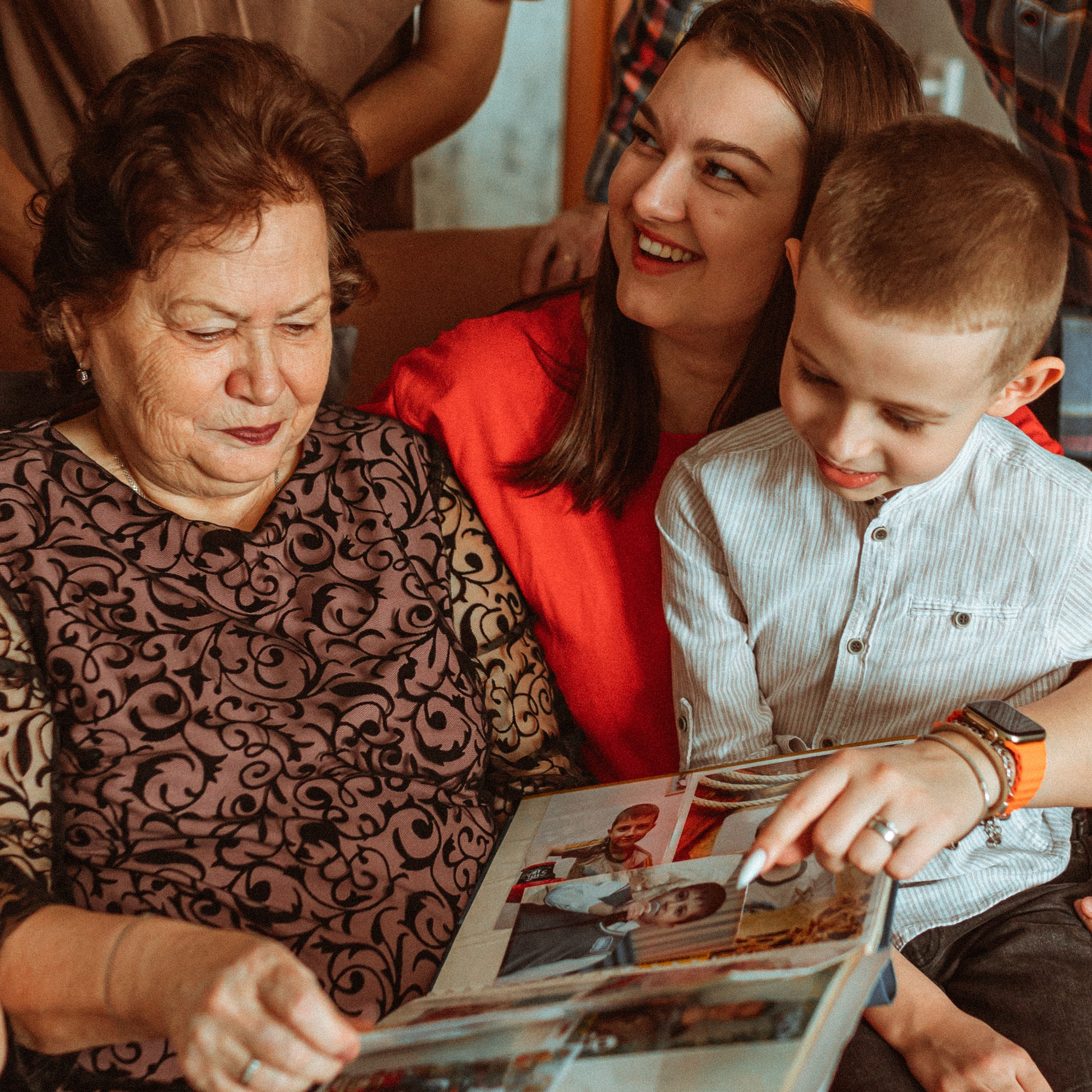 Марина с семьей