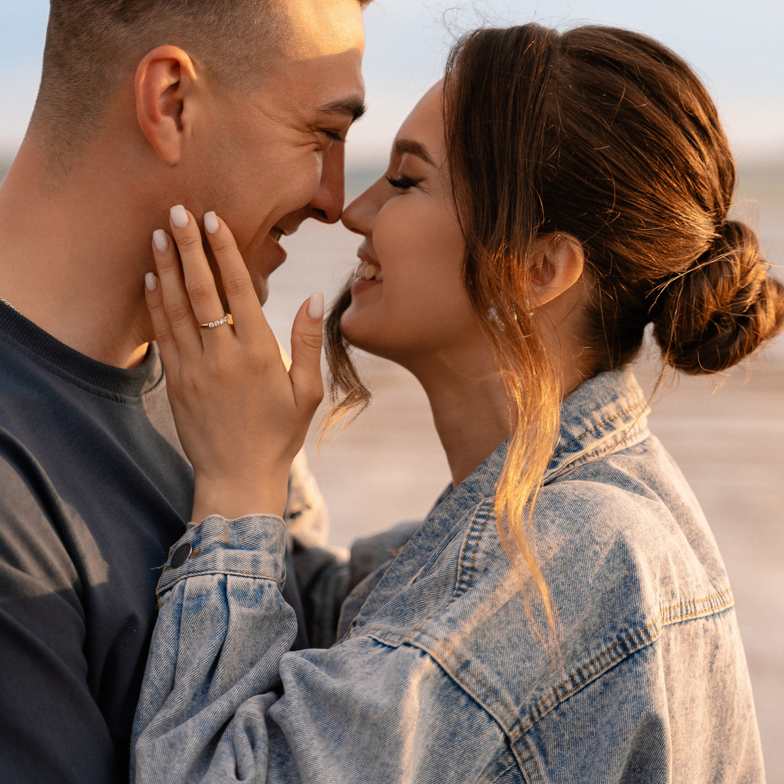 В лучах закатного солнца