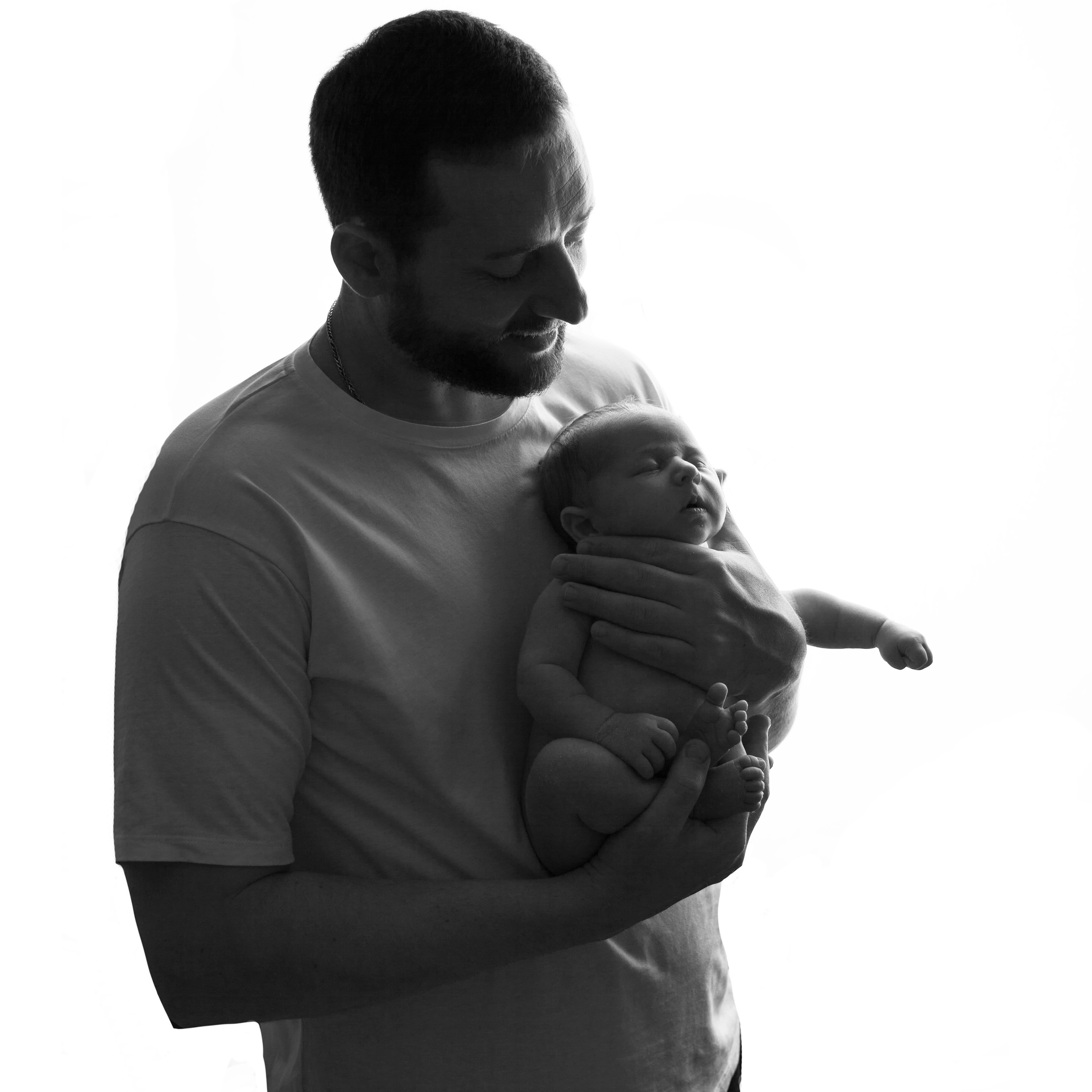 С родителями. Фотограф новорожденных в Москве ньюборн