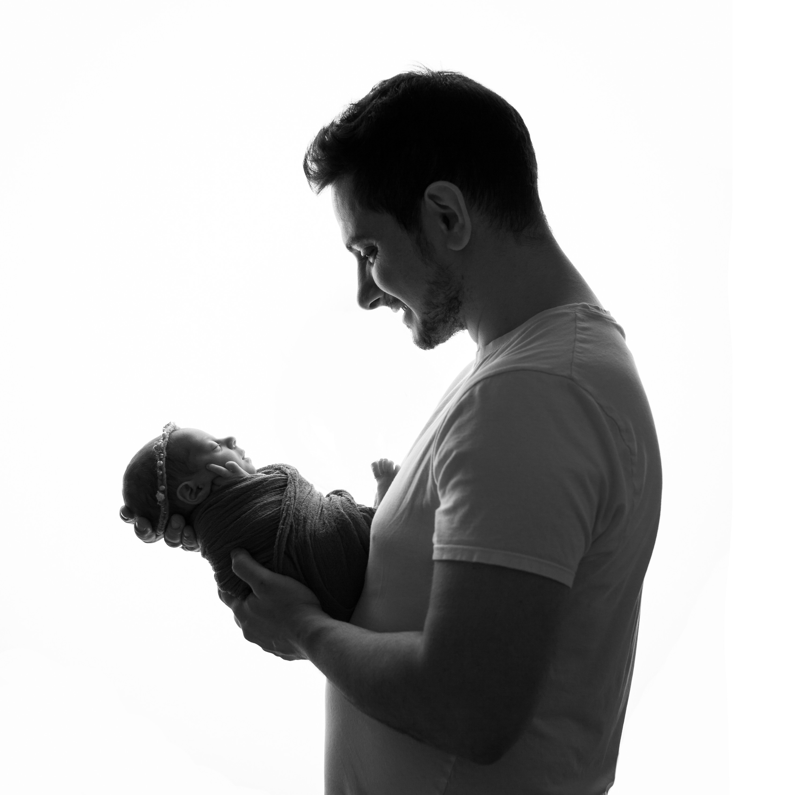 С родителями. Фотограф новорожденных в Москве ньюборн