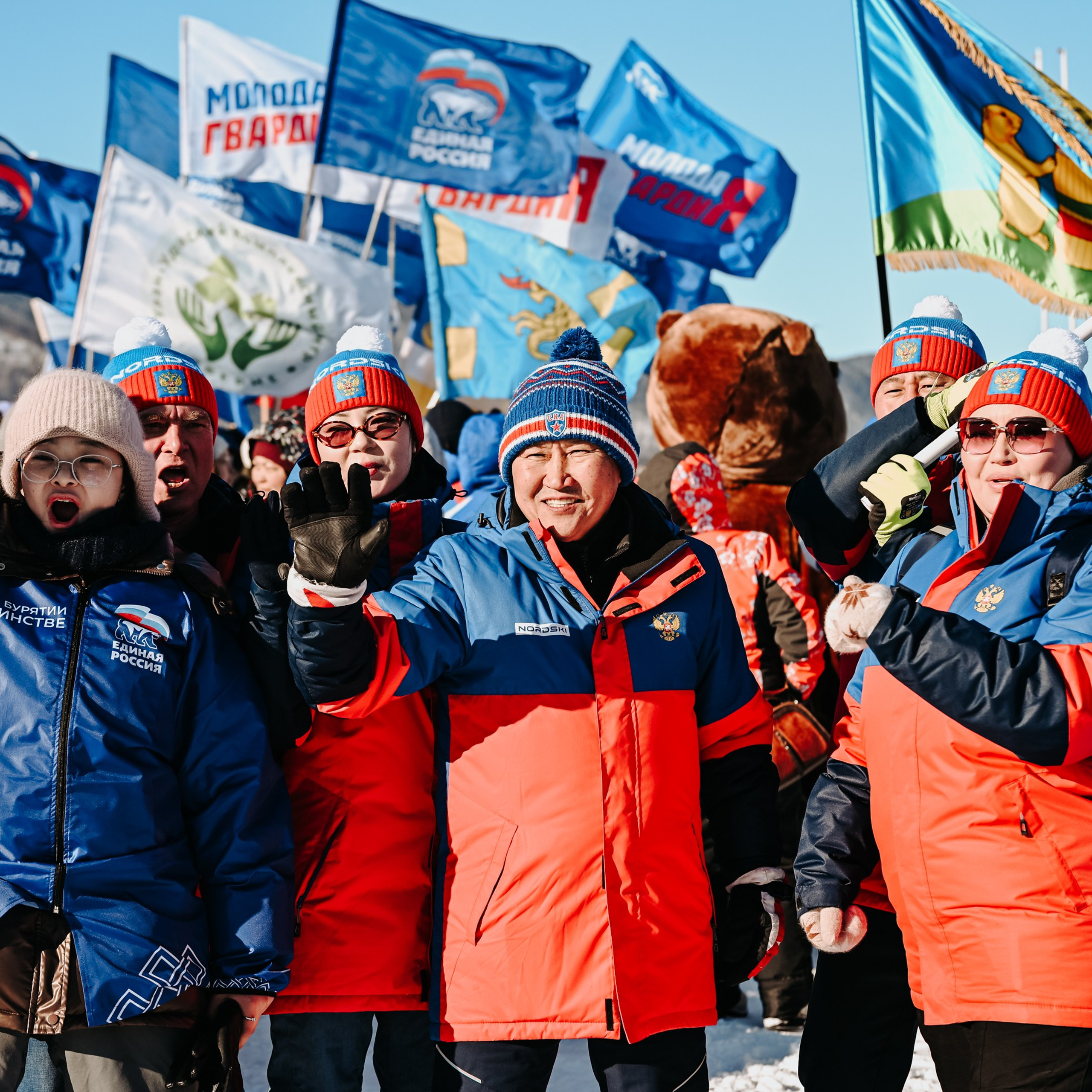 Снежная открытка