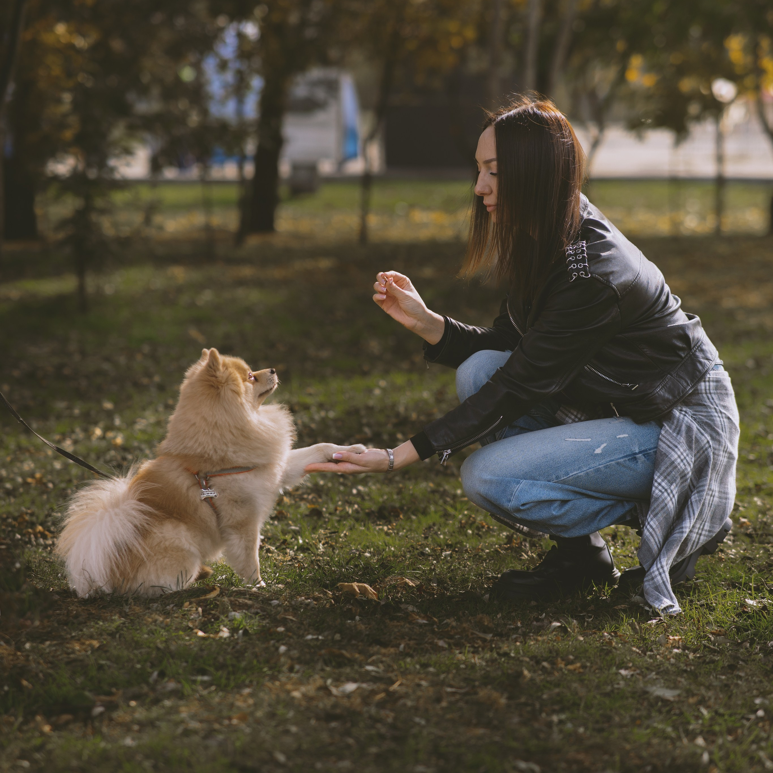 Дарья и ее шпиц Роня