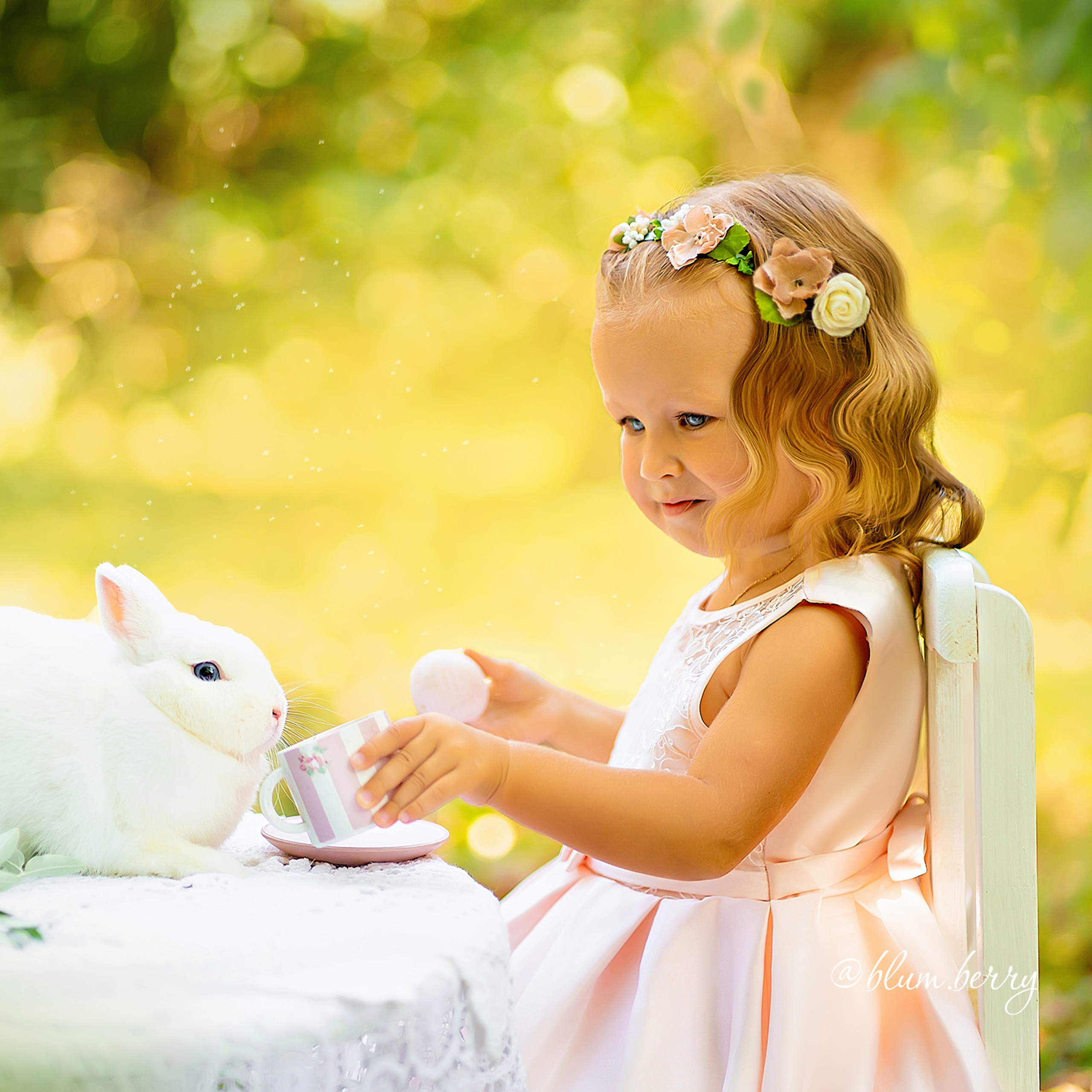 Чаепитие с кроликами. Детский и семейный фотограф в Краснодаре Анастасия Blumberry