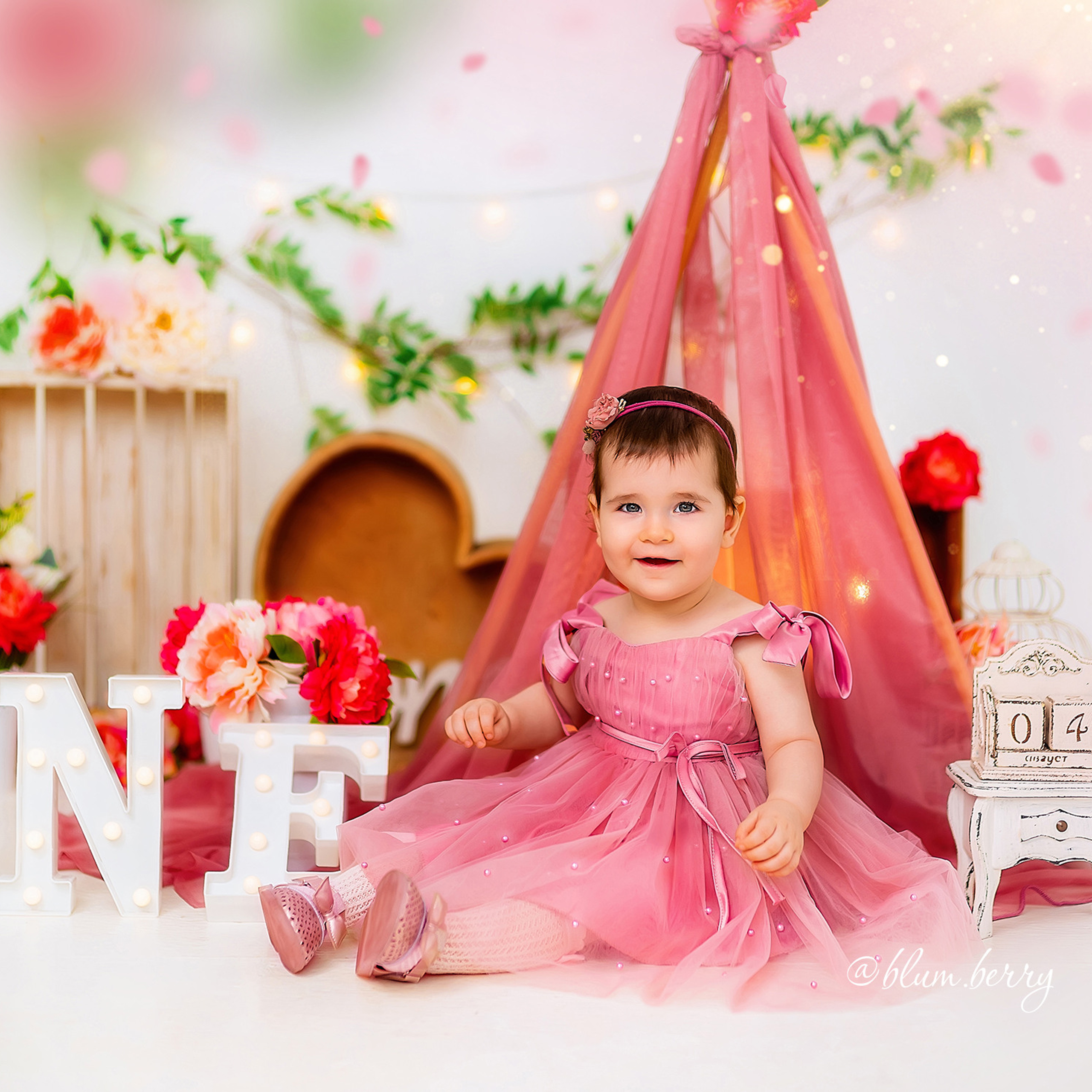 Фотосессия на годик в Краснодаре. Детский и семейный фотограф в Краснодаре Анастасия Blumberry