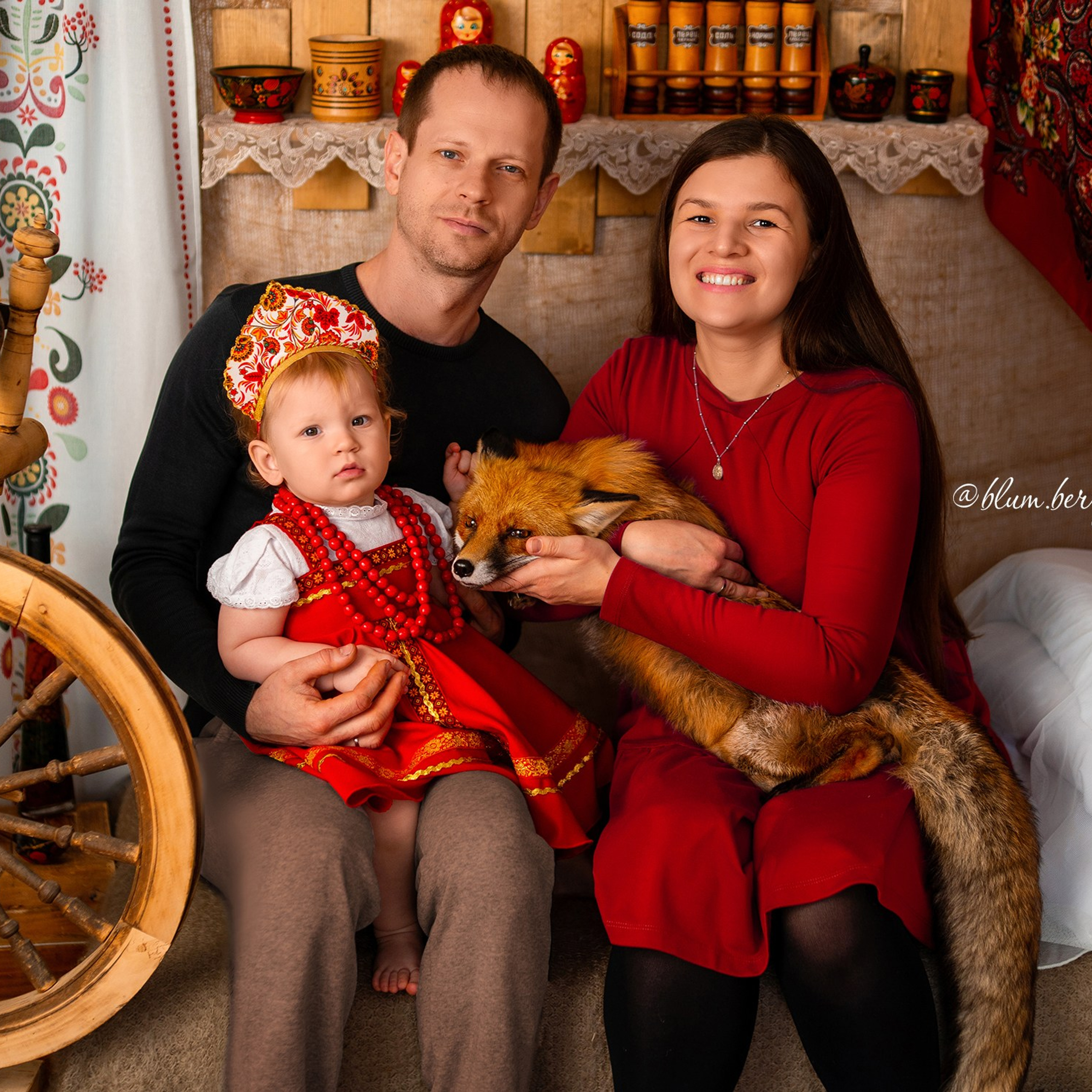 Масленица с лисой. Детский и семейный фотограф в Краснодаре Анастасия Blumberry