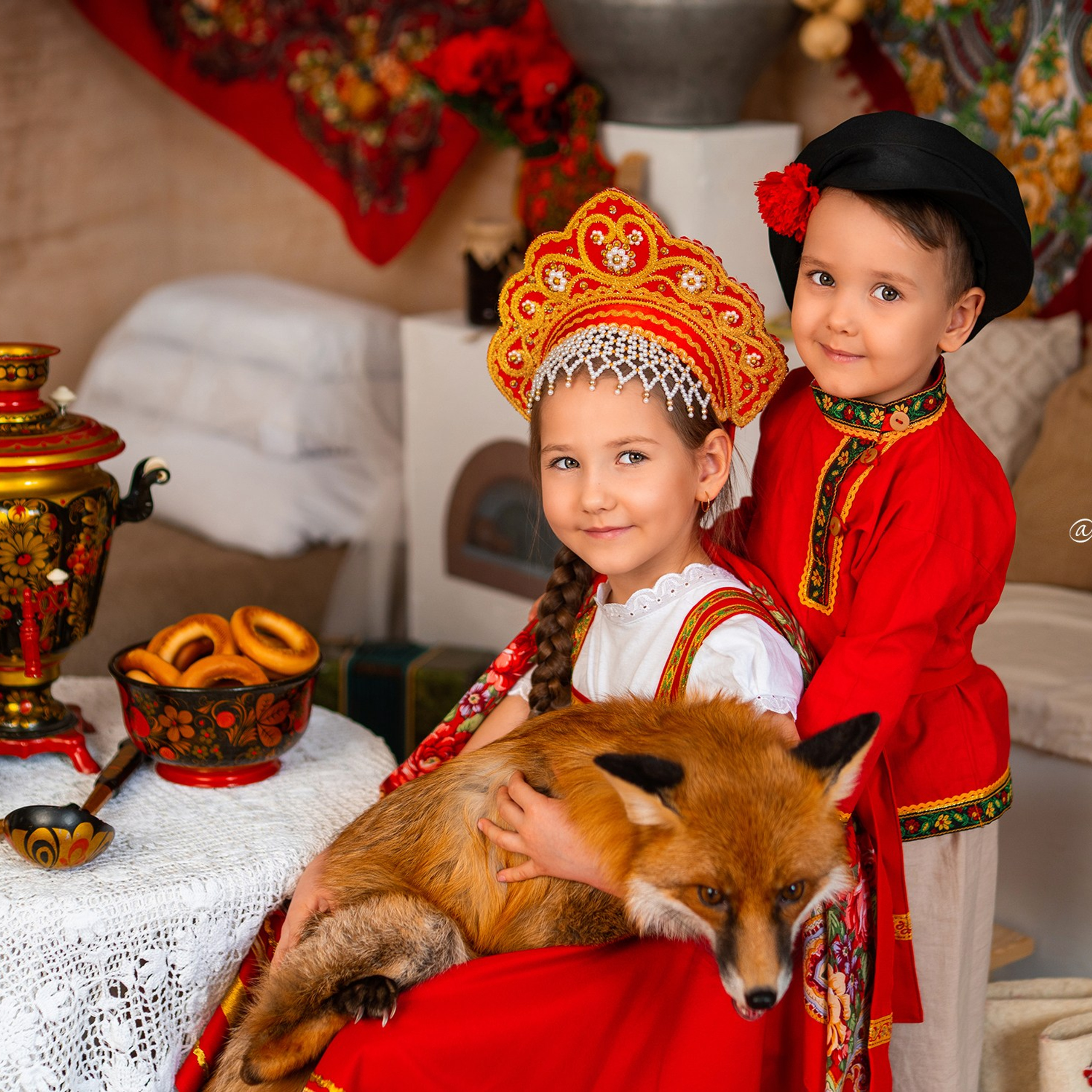 Масленица с лисой. Детский и семейный фотограф в Краснодаре Анастасия Blumberry