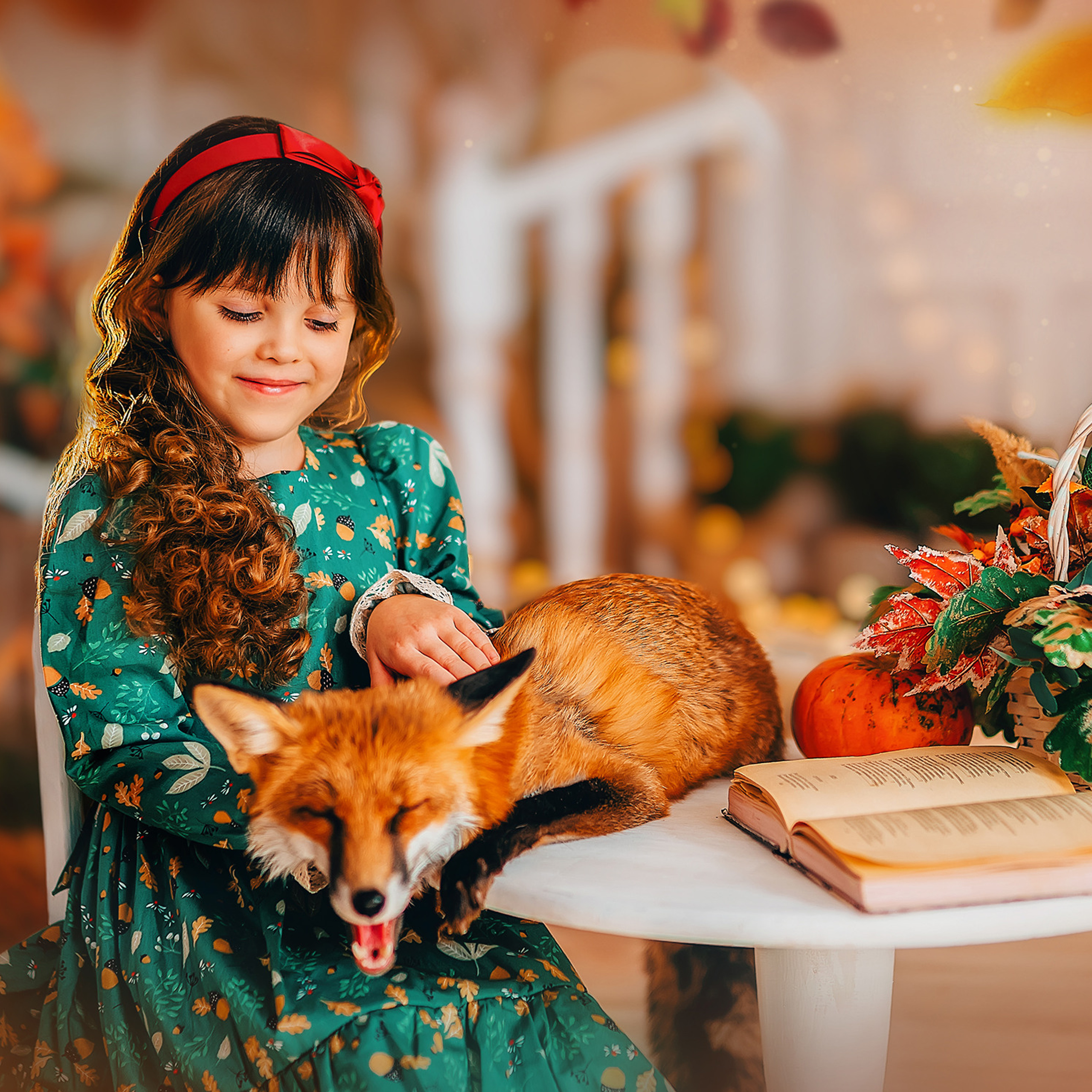 Осень с лисой. Детский и семейный фотограф в Краснодаре Анастасия Blumberry