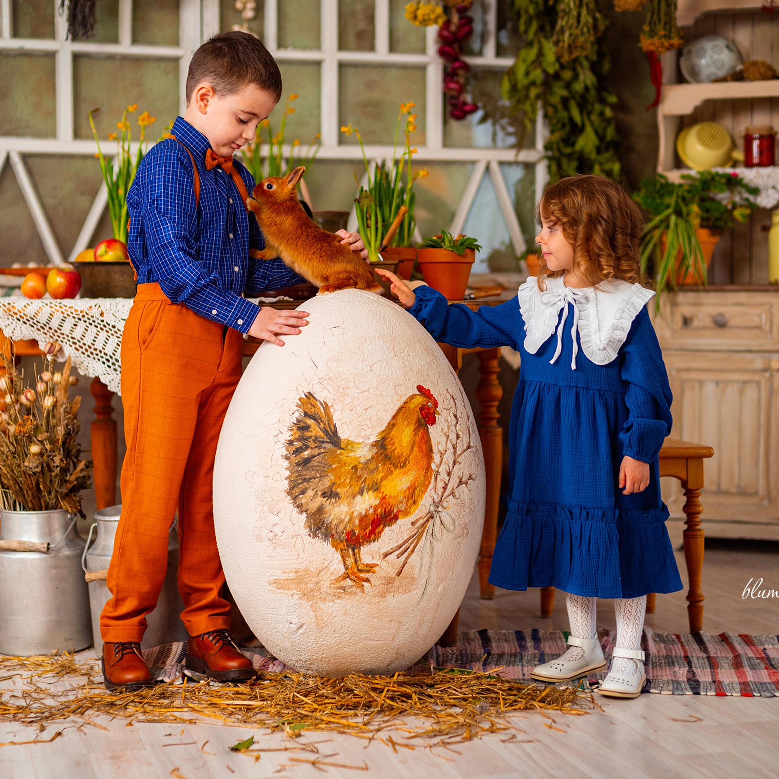 Пасха с цыплятами и кроликами. Детский и семейный фотограф в Краснодаре Анастасия Blumberry