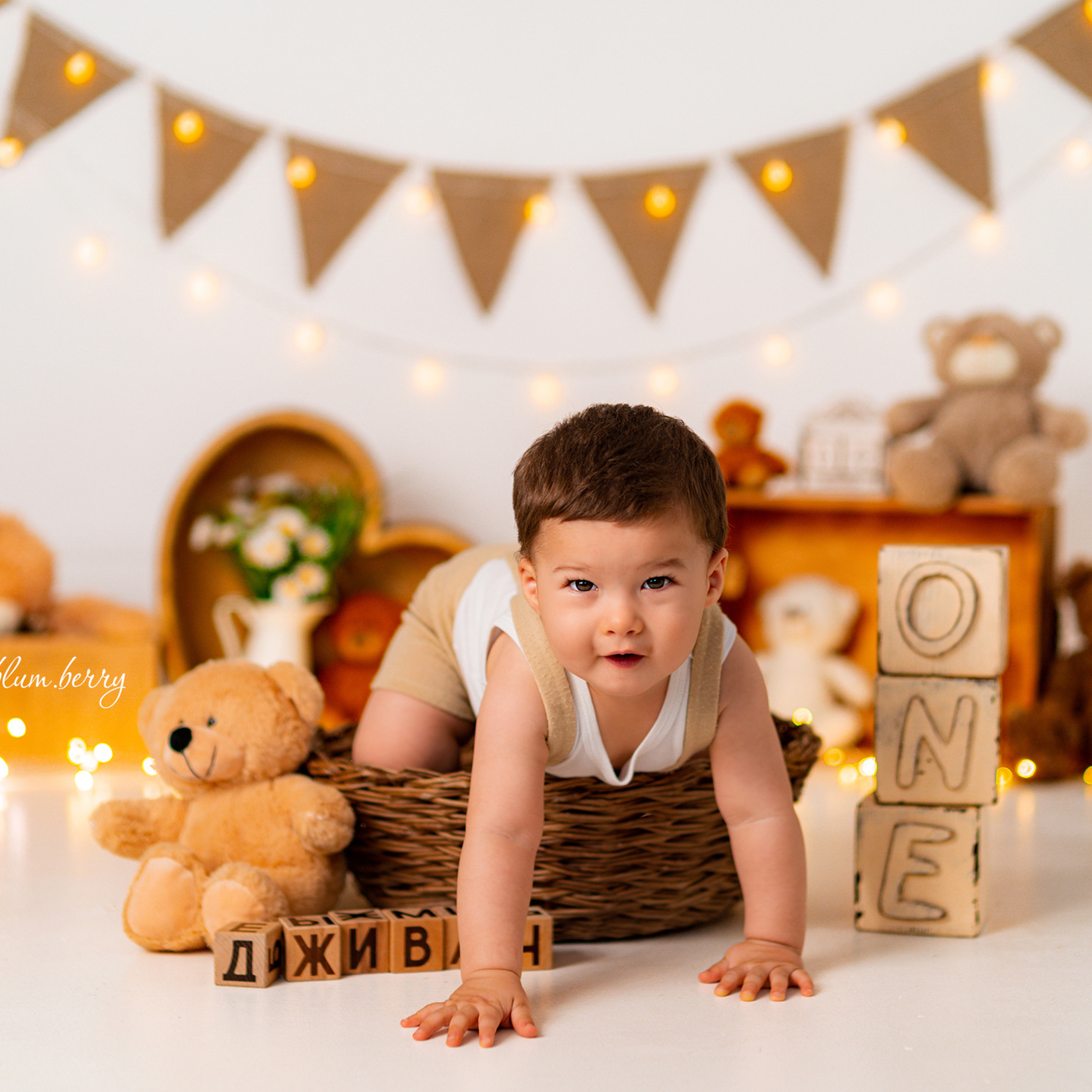 Фотосессия на годик в Краснодаре. Детский и семейный фотограф в Краснодаре Анастасия Blumberry