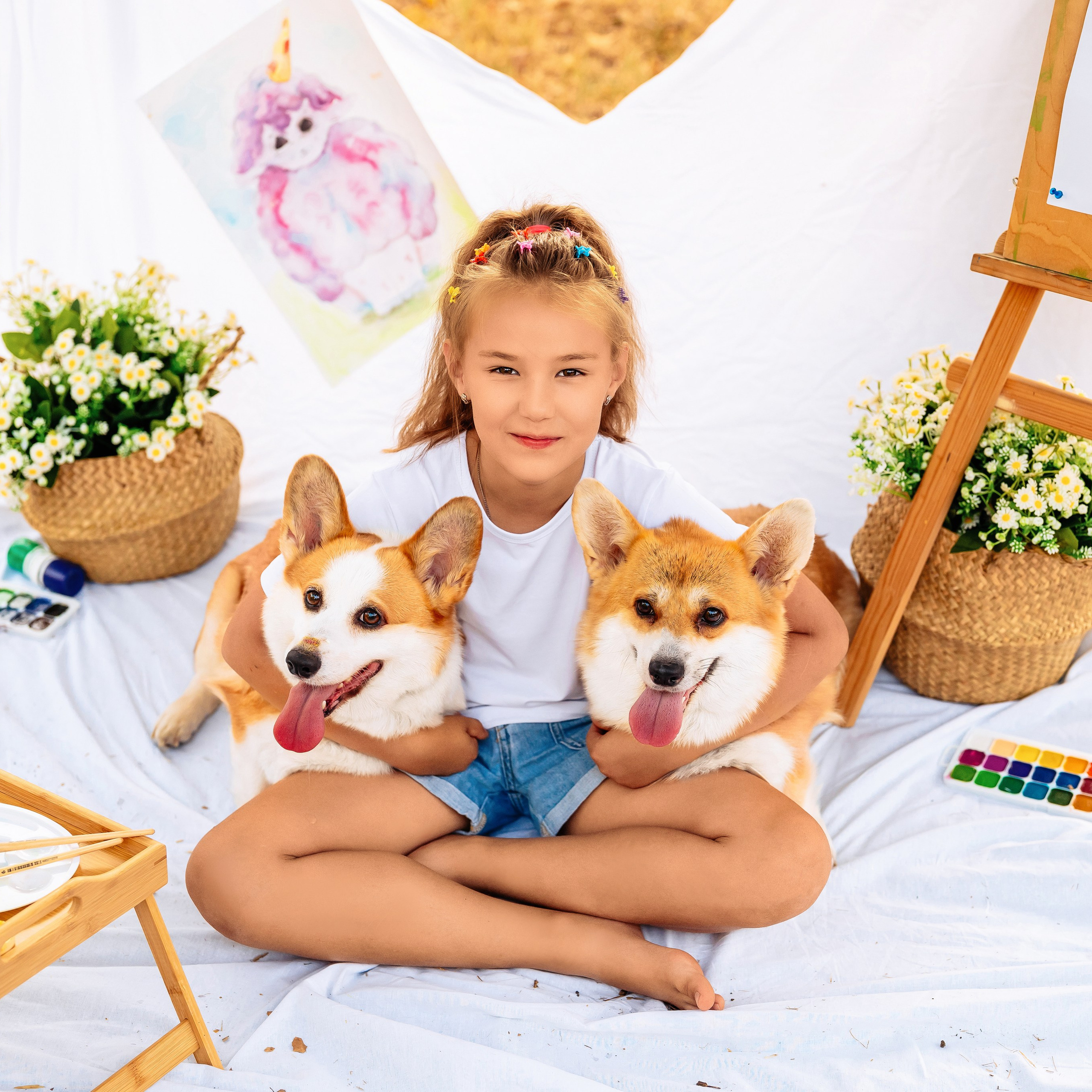 Краски с корги. Детский и семейный фотограф в Краснодаре Анастасия Blumberry