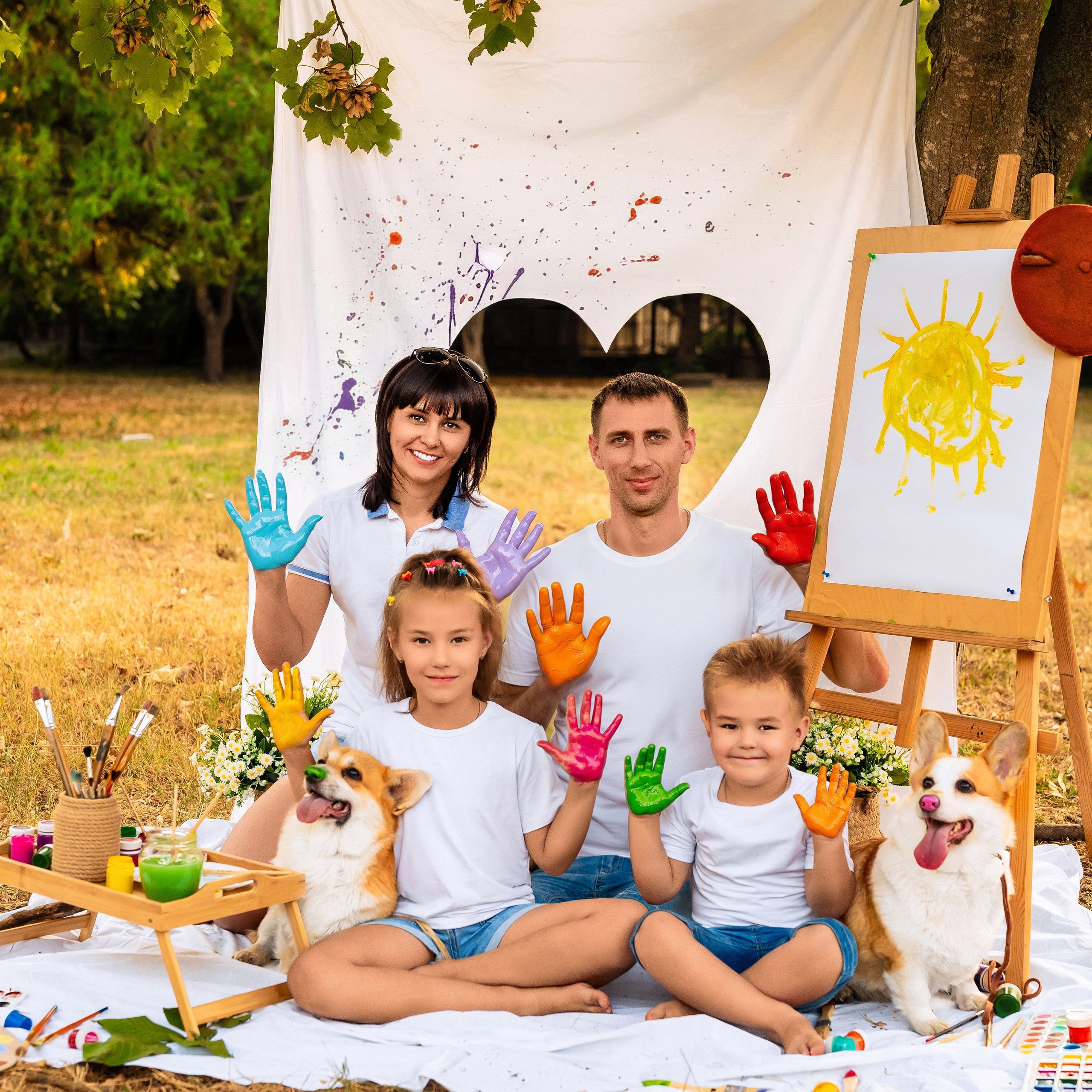 Краски с корги. Детский и семейный фотограф в Краснодаре Анастасия Blumberry