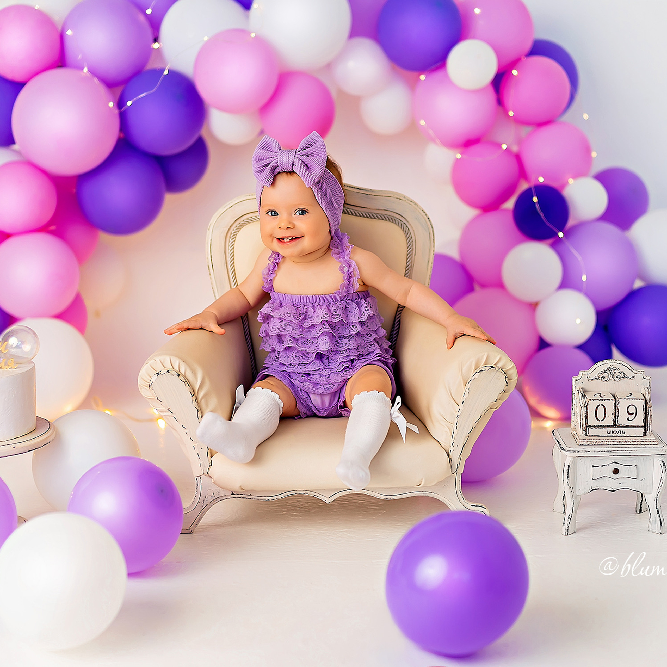 Фотосессия на годик в Краснодаре. Детский и семейный фотограф в Краснодаре Анастасия Blumberry