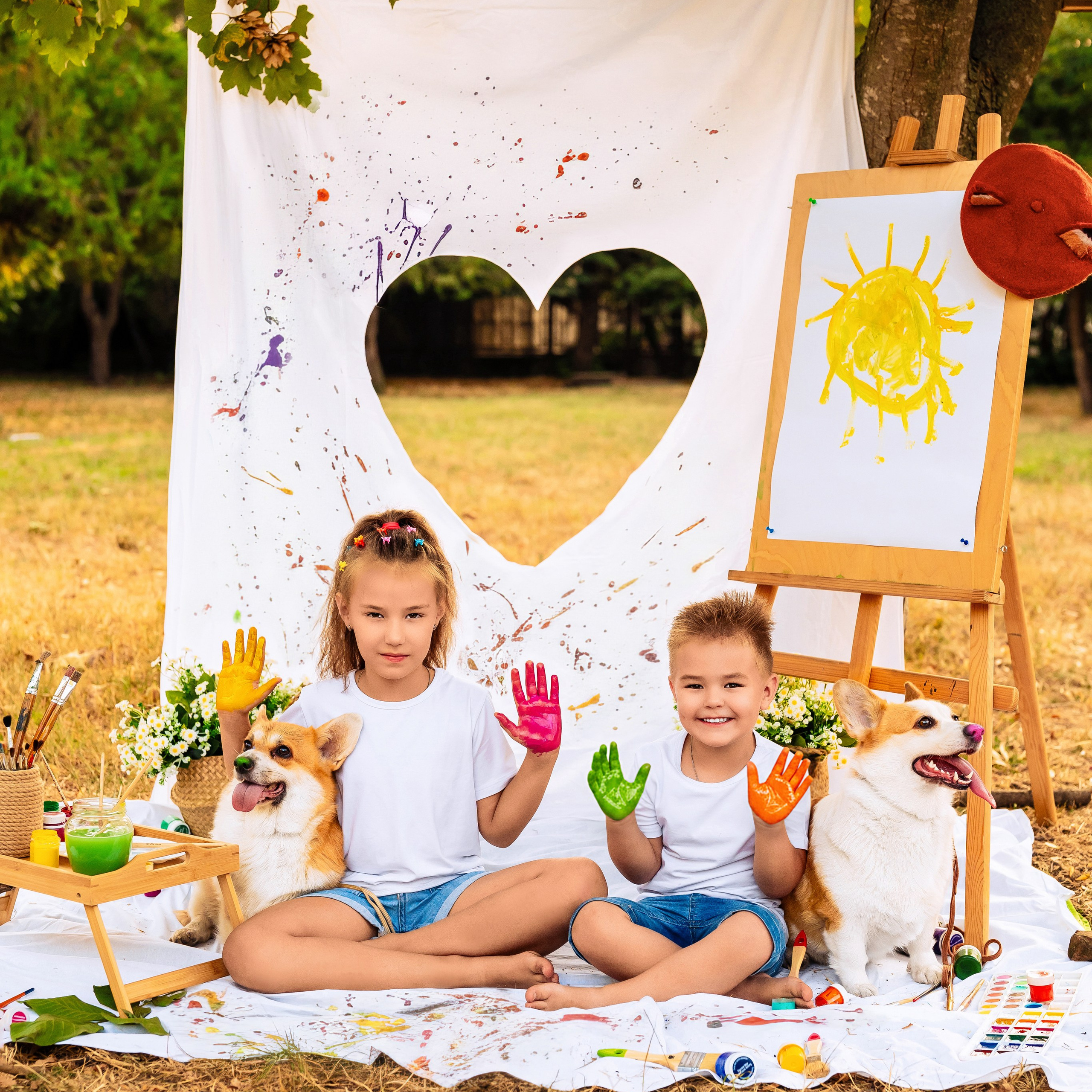 Краски с корги. Детский и семейный фотограф в Краснодаре Анастасия Blumberry