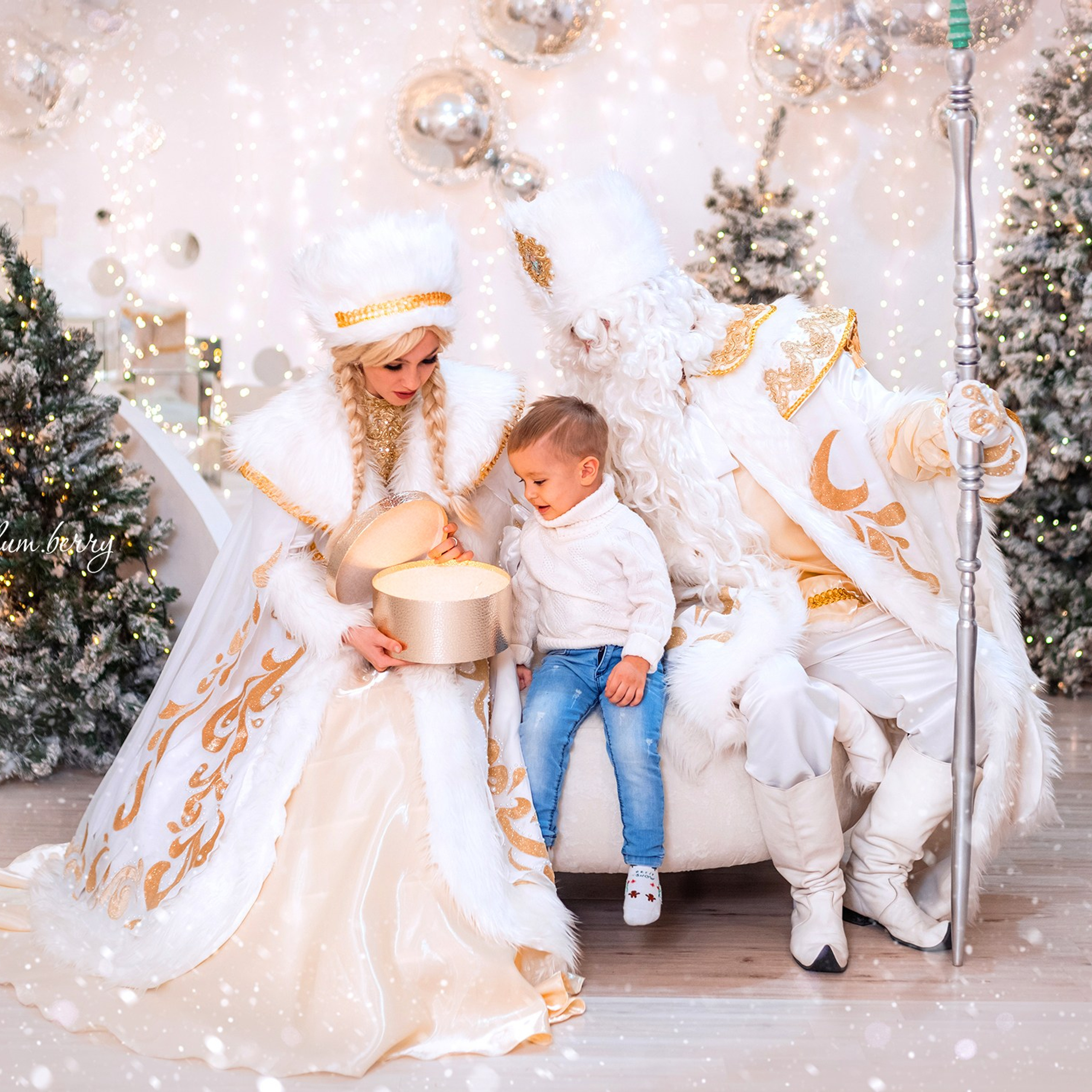 Дед Мороз и Снегурочка. Детский и семейный фотограф в Краснодаре Анастасия Blumberry