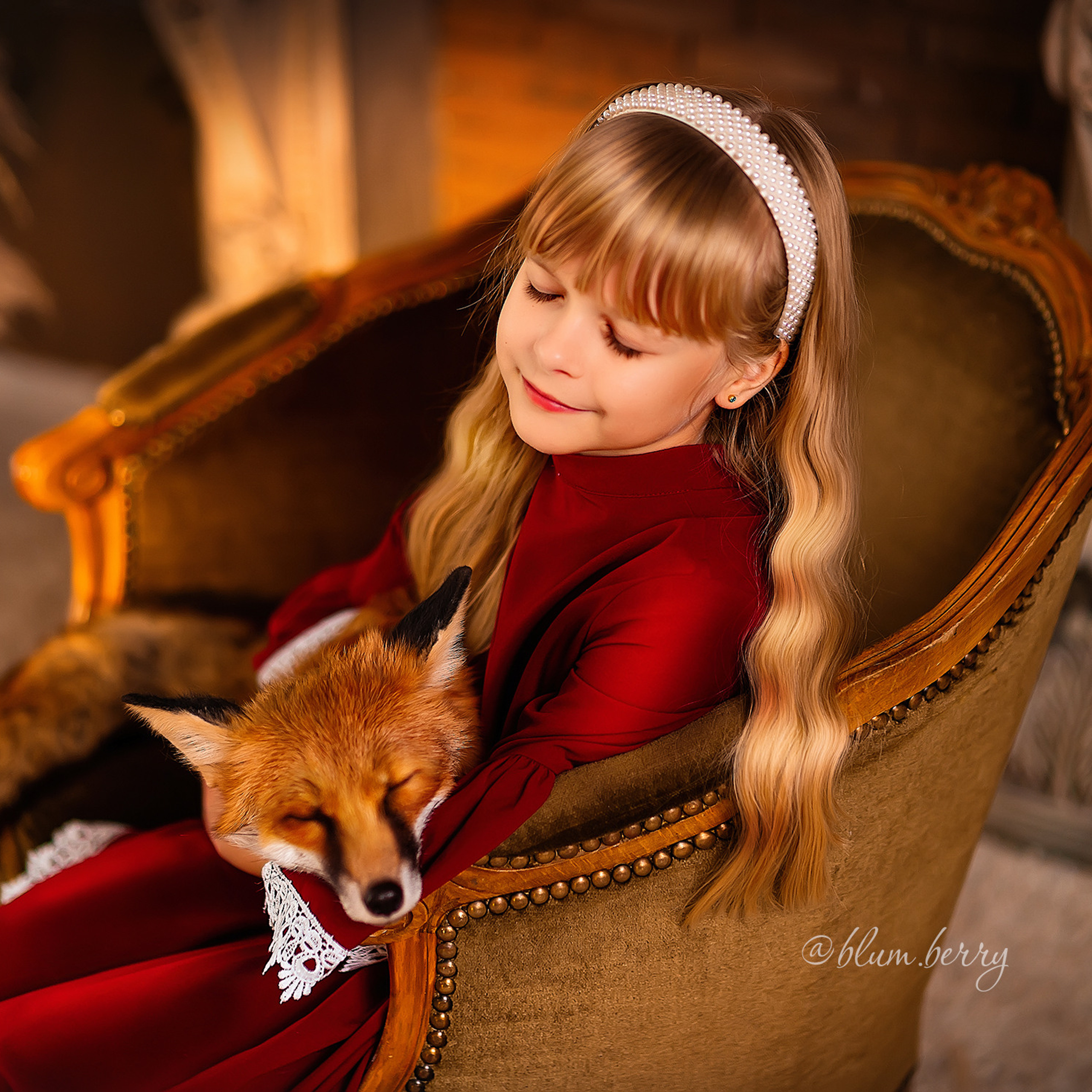 Осень с лисой. Детский и семейный фотограф в Краснодаре Анастасия Blumberry