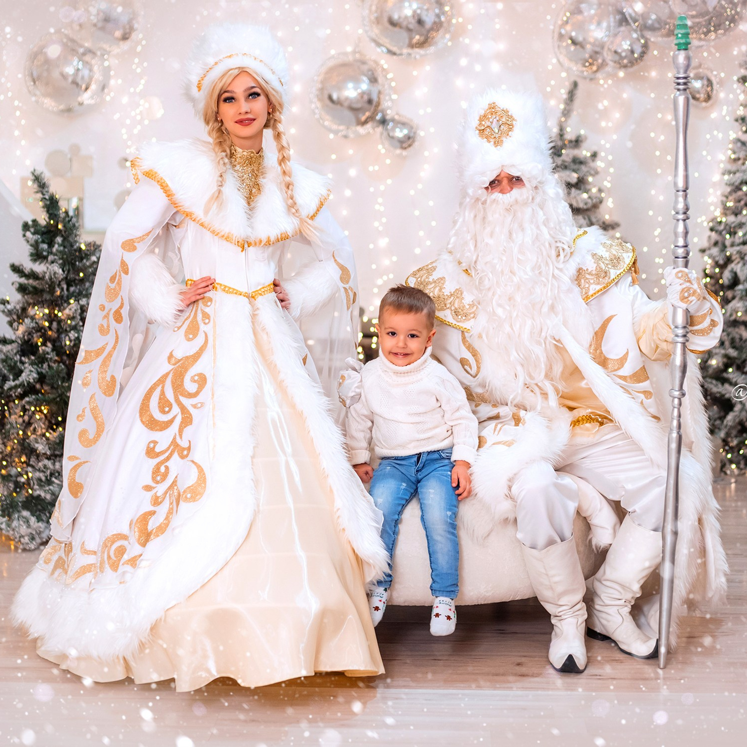 Дед Мороз и Снегурочка. Детский и семейный фотограф в Краснодаре Анастасия Blumberry