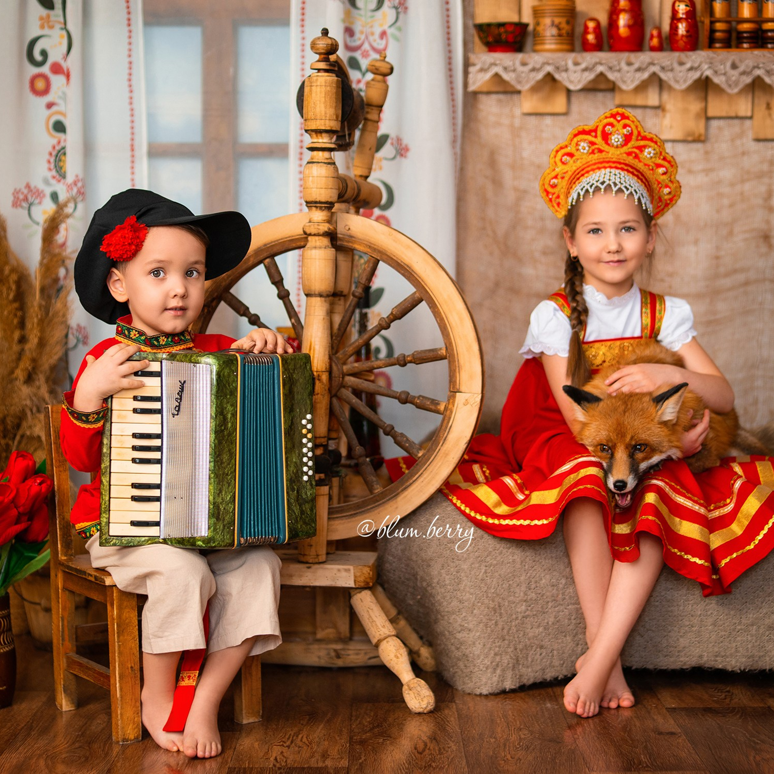 Масленица с лисой. Детский и семейный фотограф в Краснодаре Анастасия Blumberry