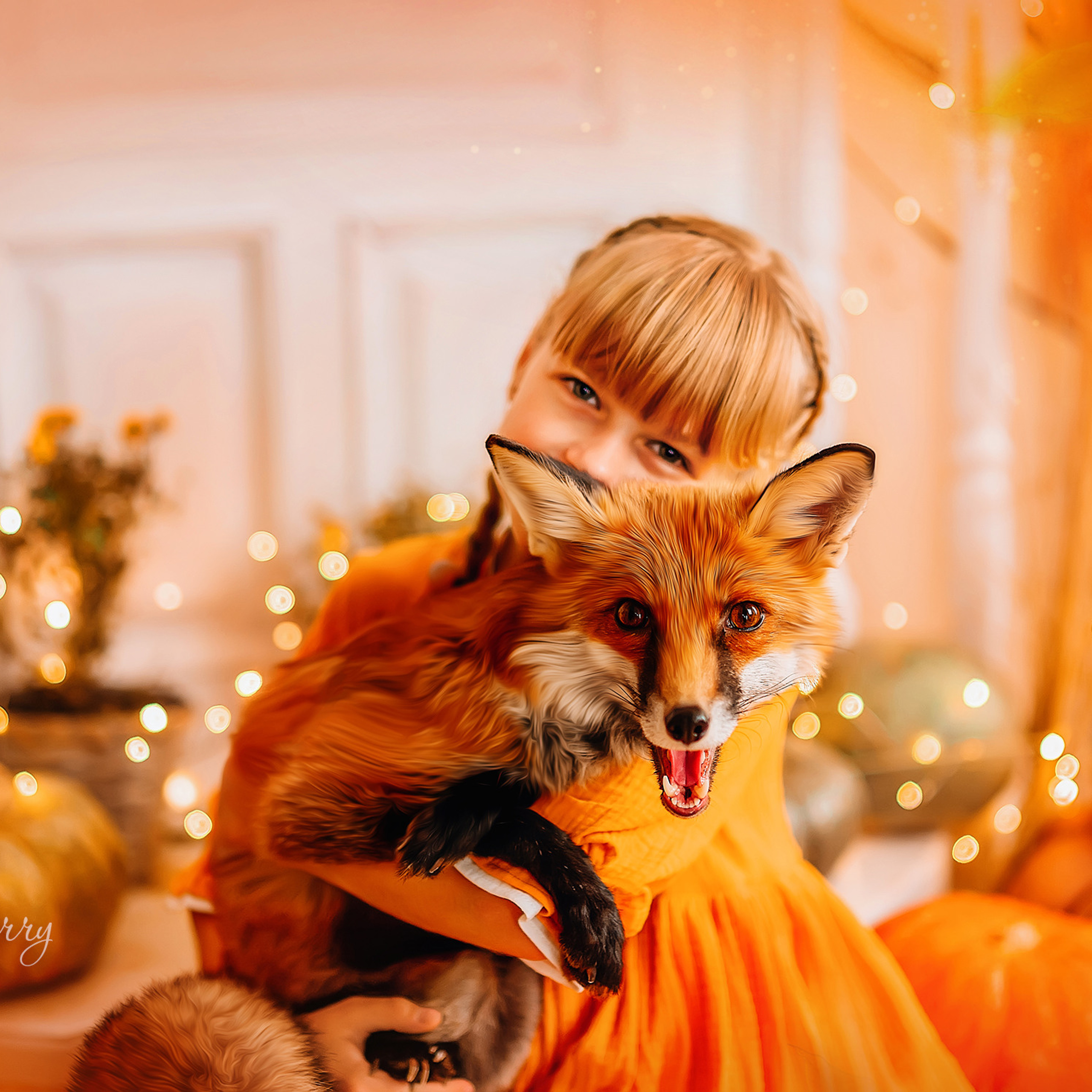 Осень с лисой. Детский и семейный фотограф в Краснодаре Анастасия Blumberry