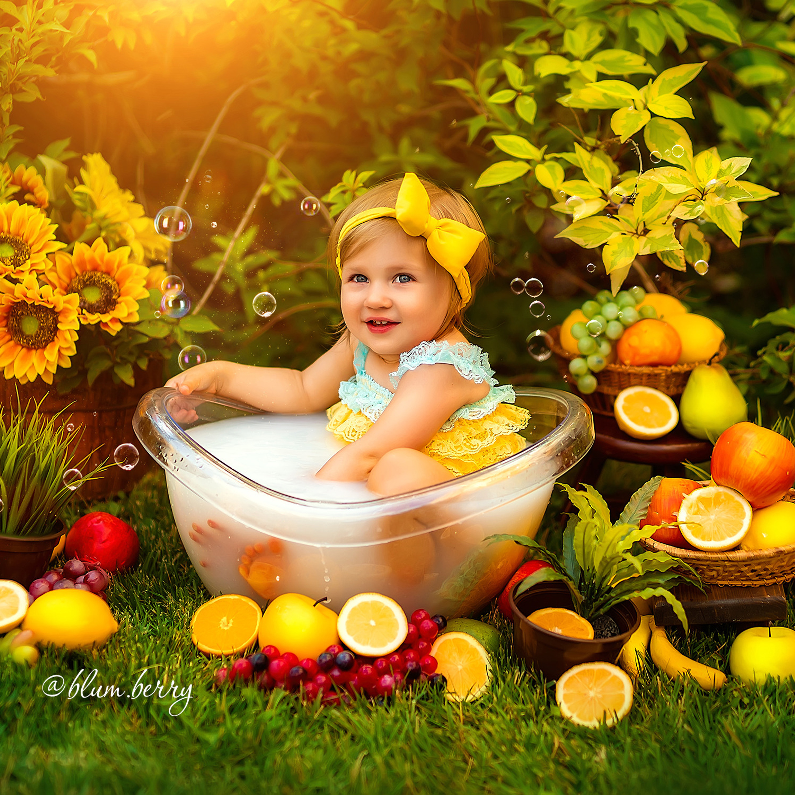 Фруктовые купашки. Детский и семейный фотограф в Краснодаре Анастасия Blumberry