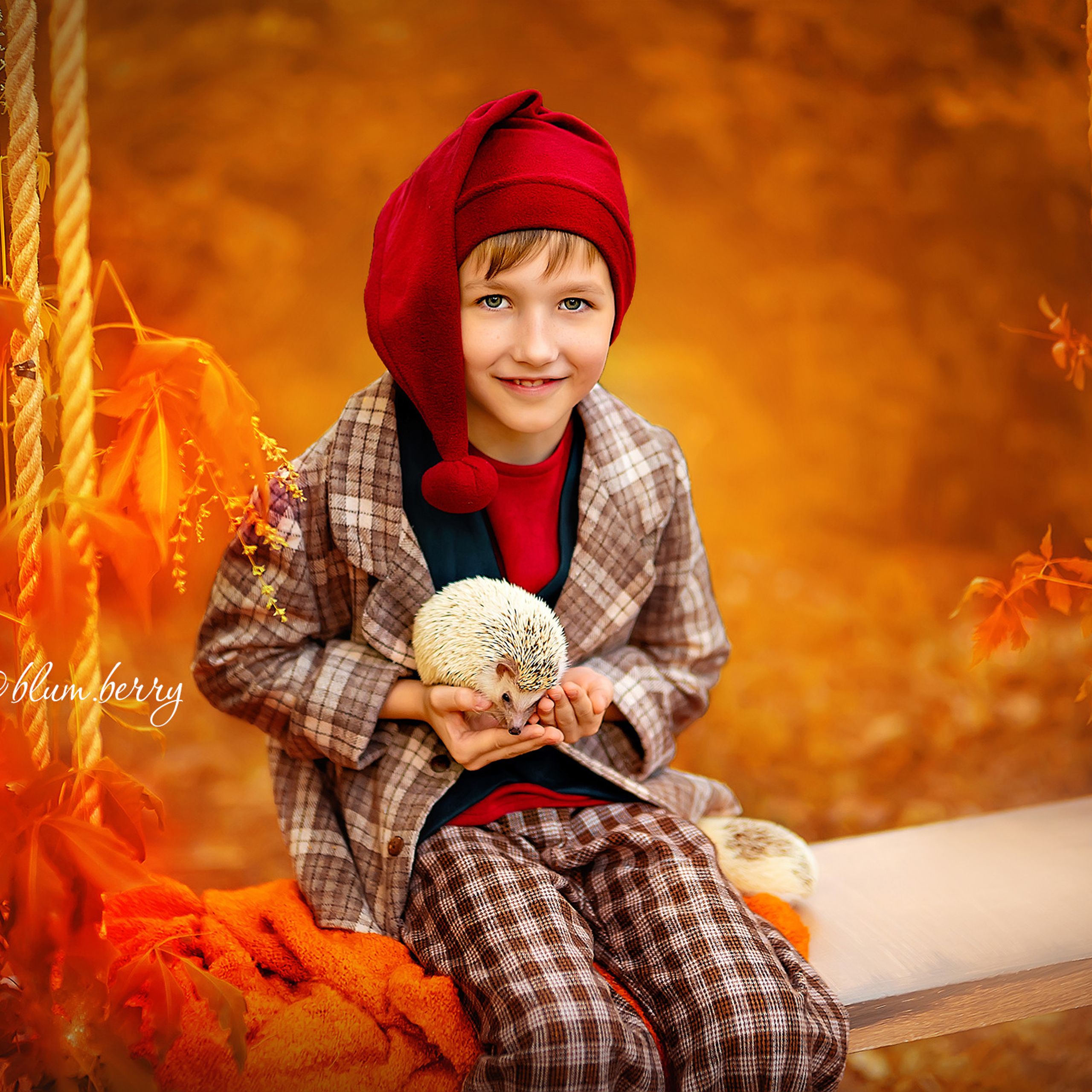 Гномы с ёжиками и кроликами. Детский и семейный фотограф в Краснодаре Анастасия Blumberry