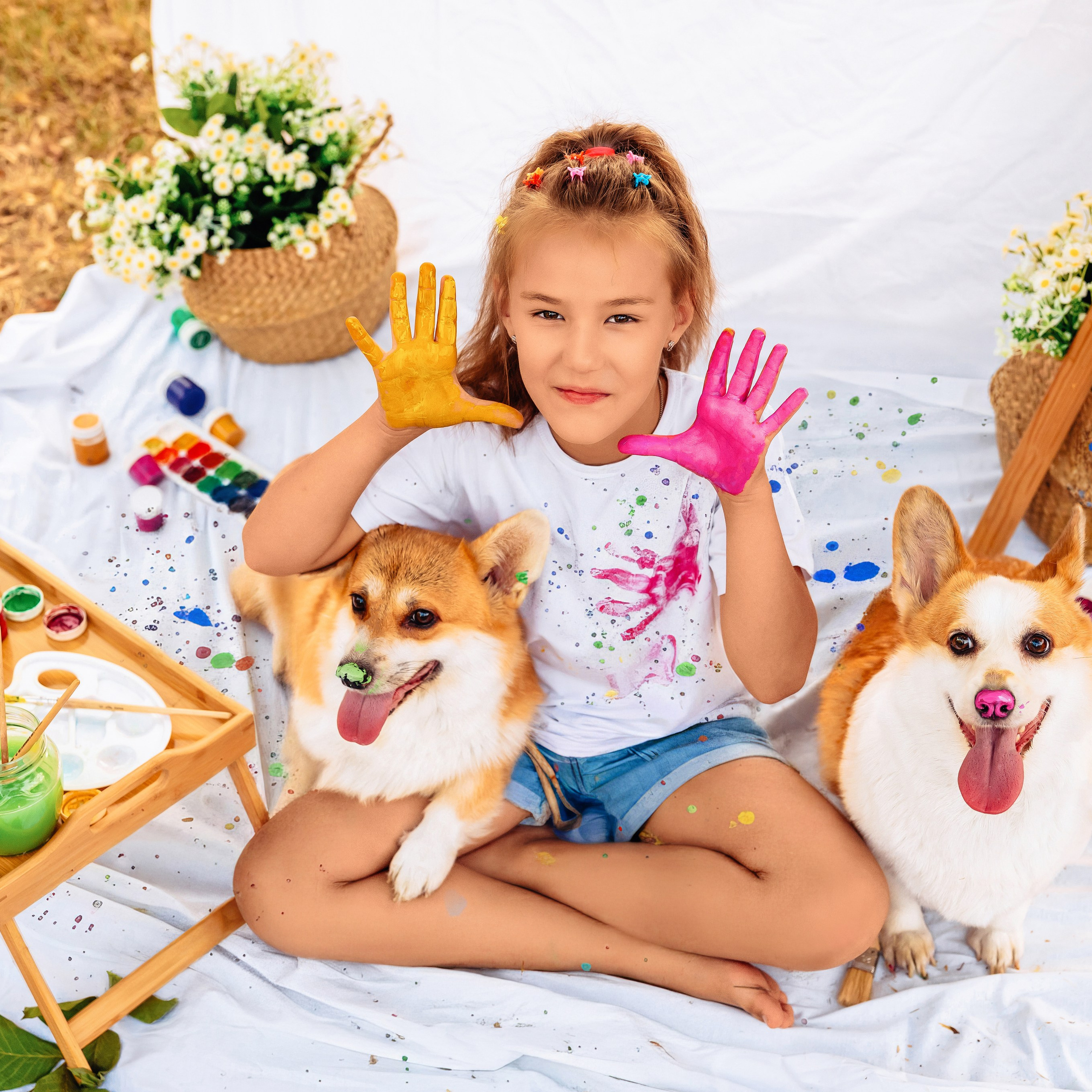 Краски с корги. Детский и семейный фотограф в Краснодаре Анастасия Blumberry